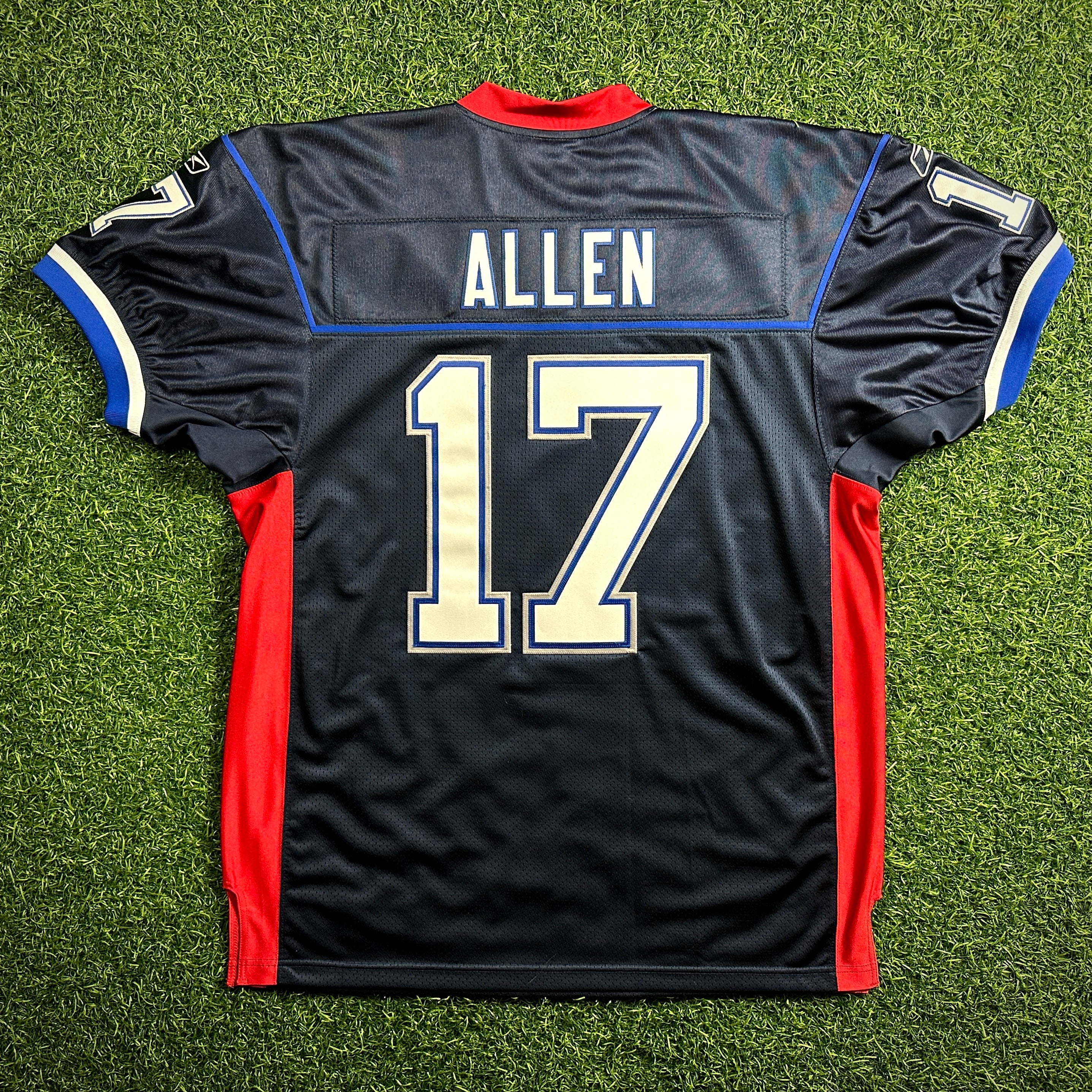 New! Reebok NFL Authentic Reverse Retro Jersey Buffalo Bills Josh Allen Sz. 52