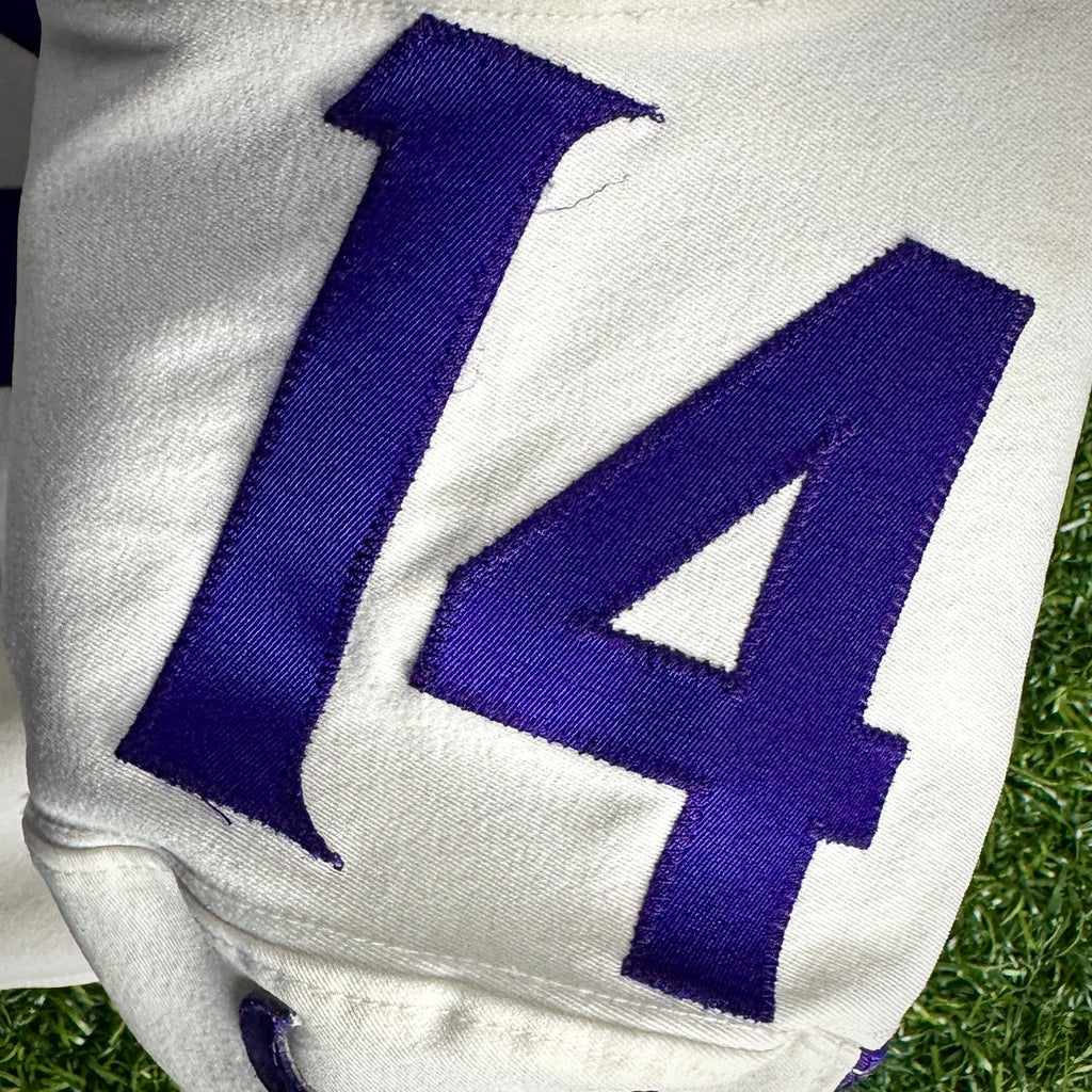 2017 Nike NFL Game Used Worn Away Jersey Minnesota Vikings Sz. 40 L-BK Patriots