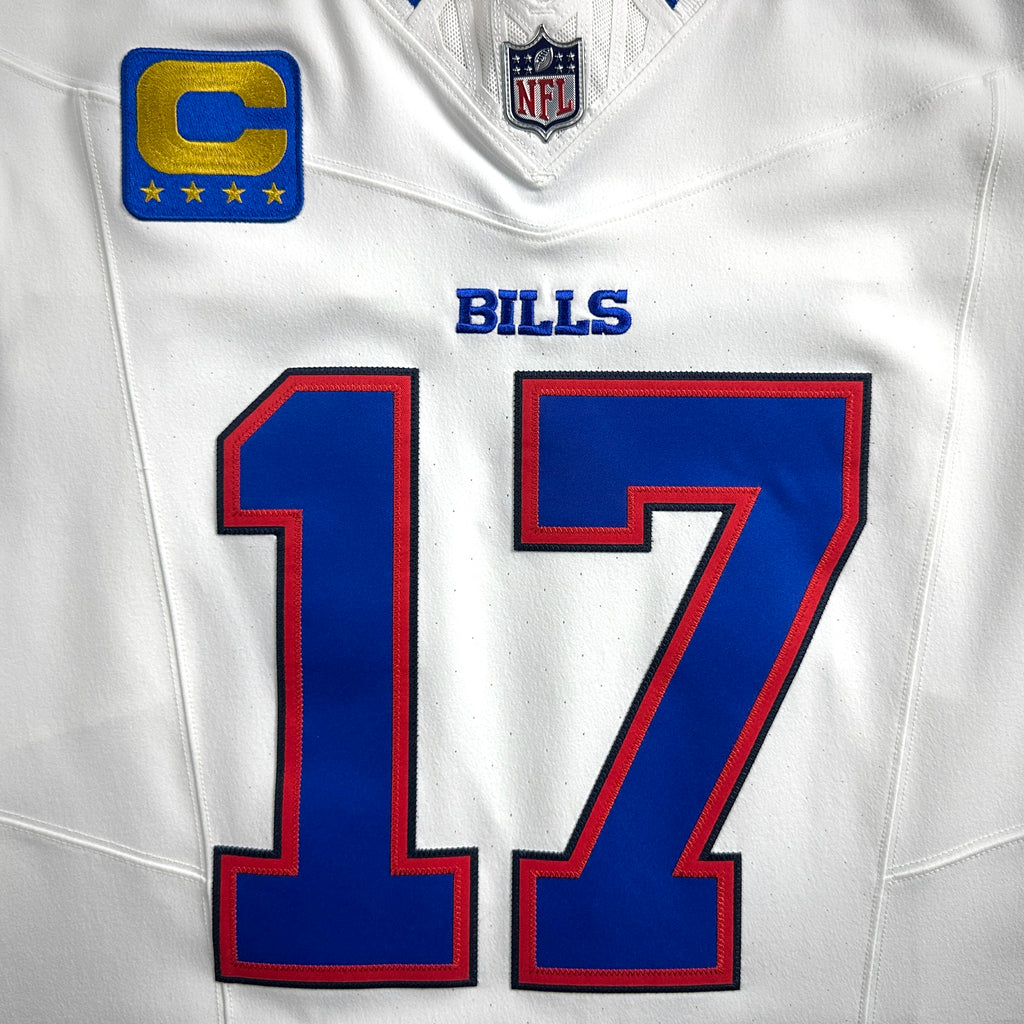 New! 2025 Nike NFL Vapor FUSE Elite Authentic Jersey Buffalo Bills Josh Allen Sz. 40 White Road