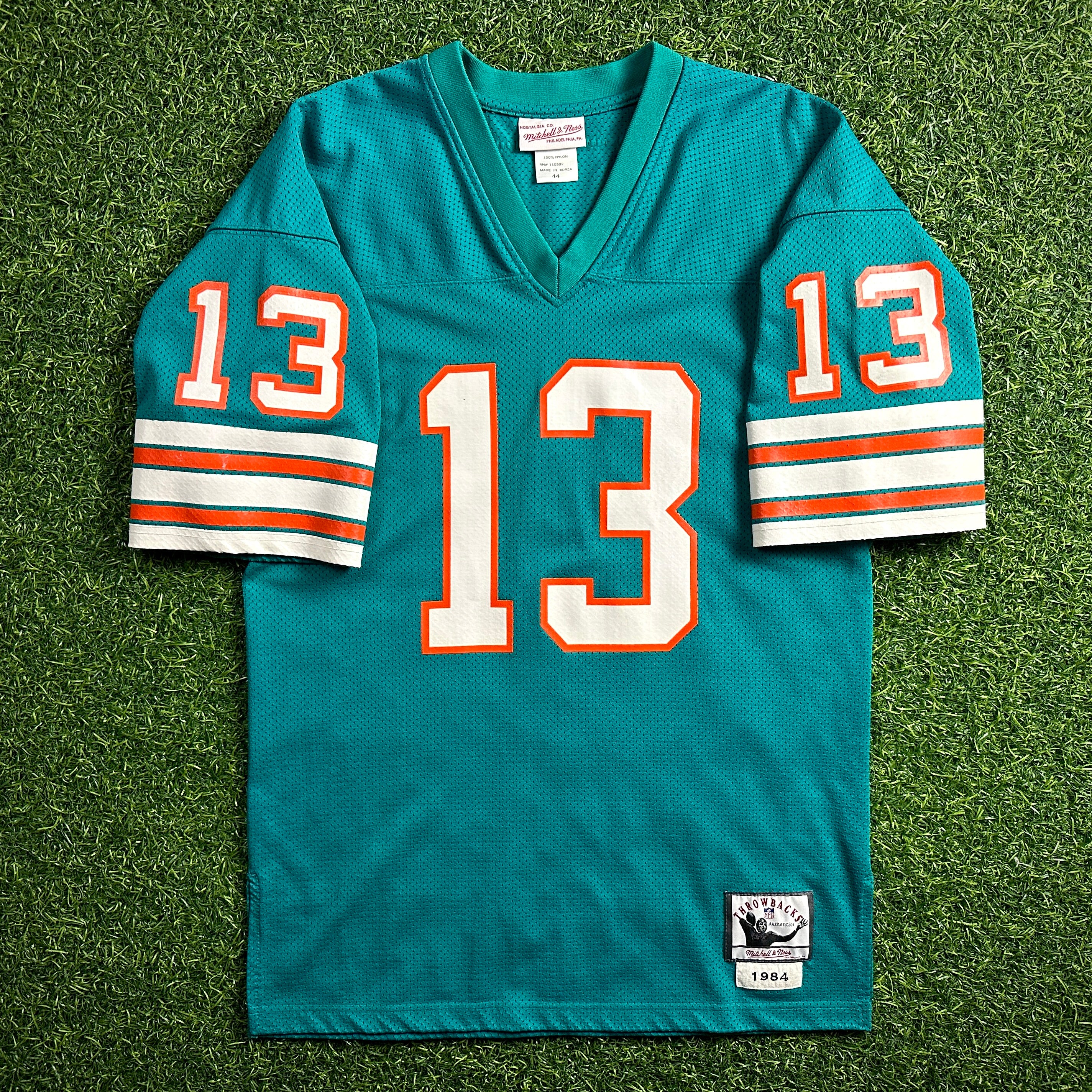 Mitchell & Ness NFL Authentic 1984 Miami Dolphins Throwback Jersey Dan Marino Sz. 44