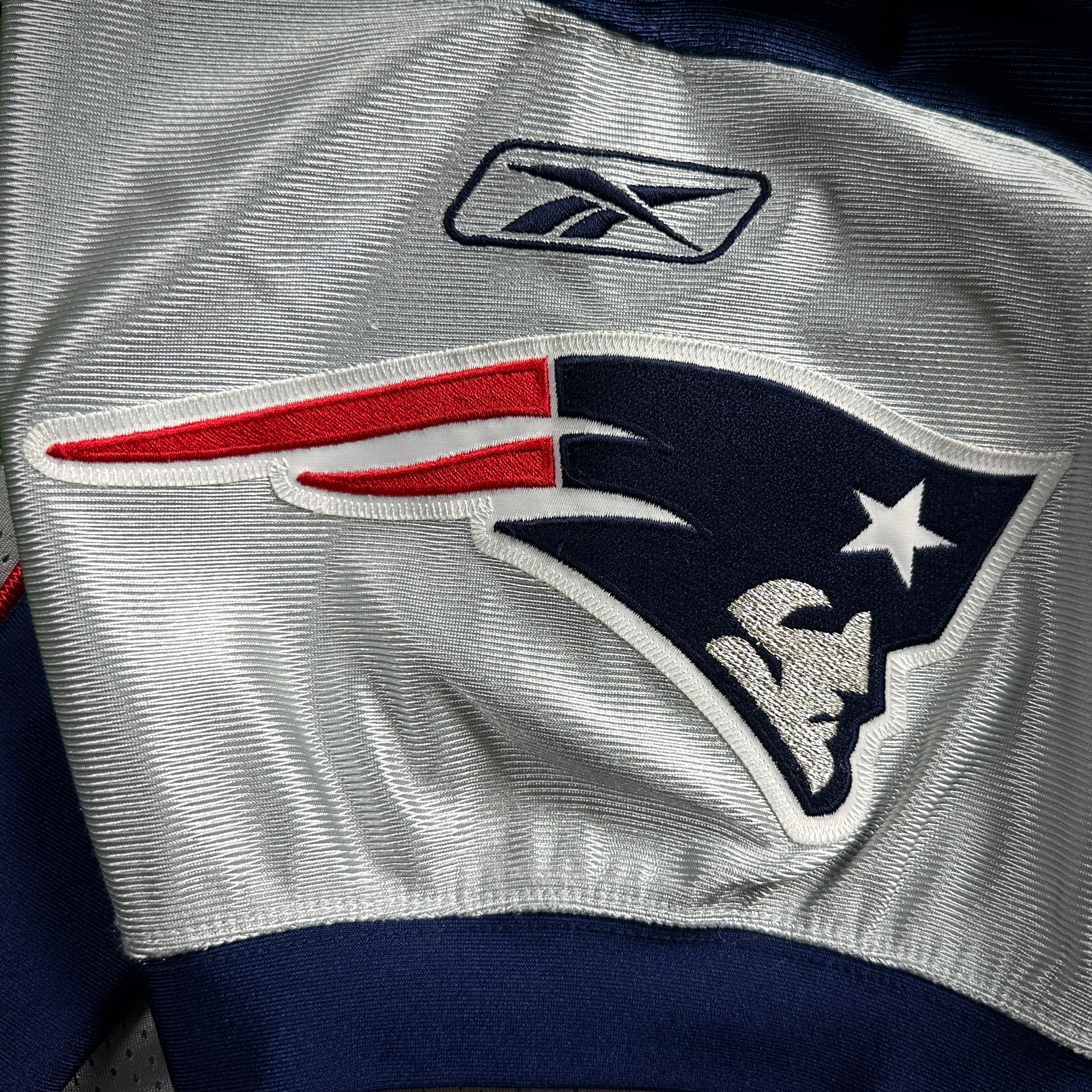 2007 Reebok NFL Authentic Jersey New England Patriots Tom Brady Sz. 50 Silver Alternate