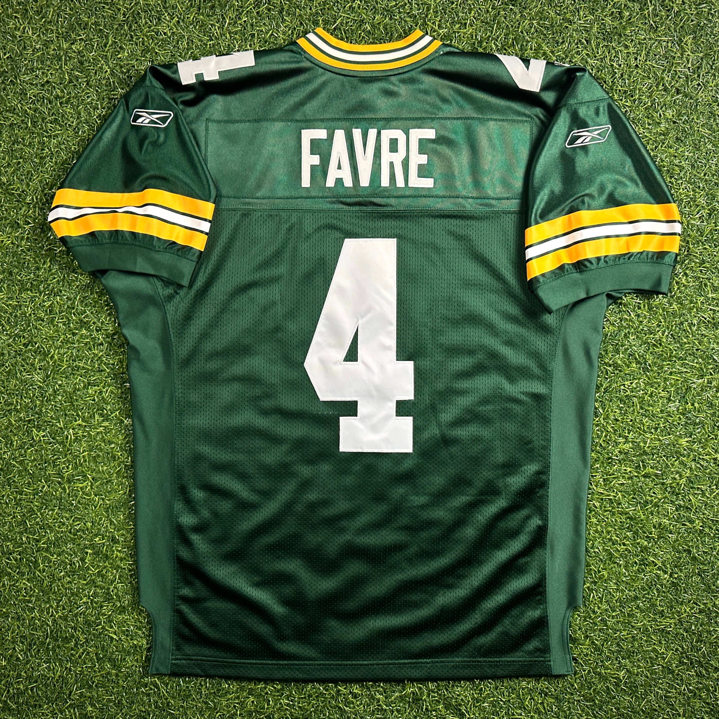 New! Reebok NFL Authentic Jersey Green Bay Packers Brett Favre Sz. 50 Vintage