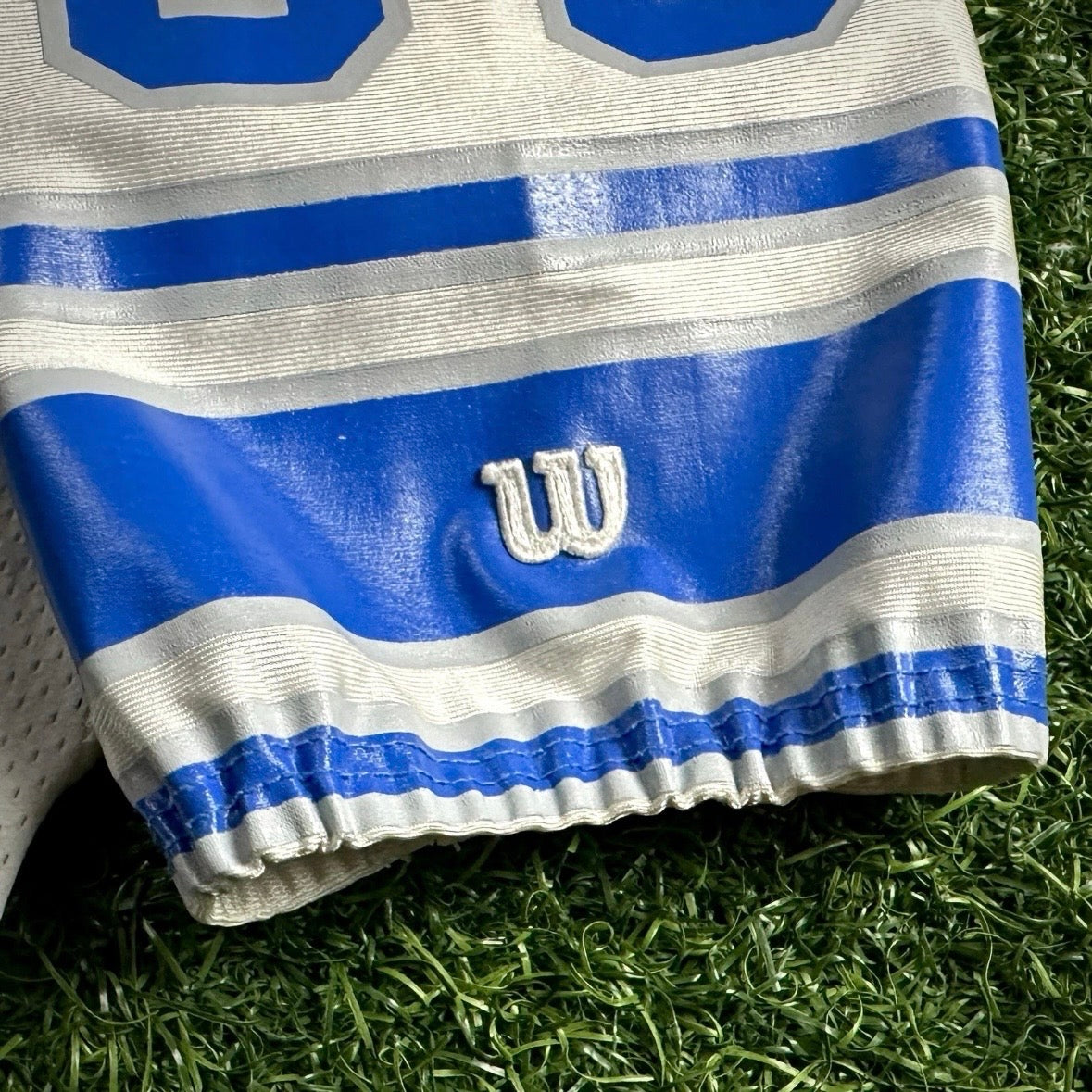 1992 Wilson NFL Game Used Worn Jersey Detroit Lions Brett Perriman Sz. 46
