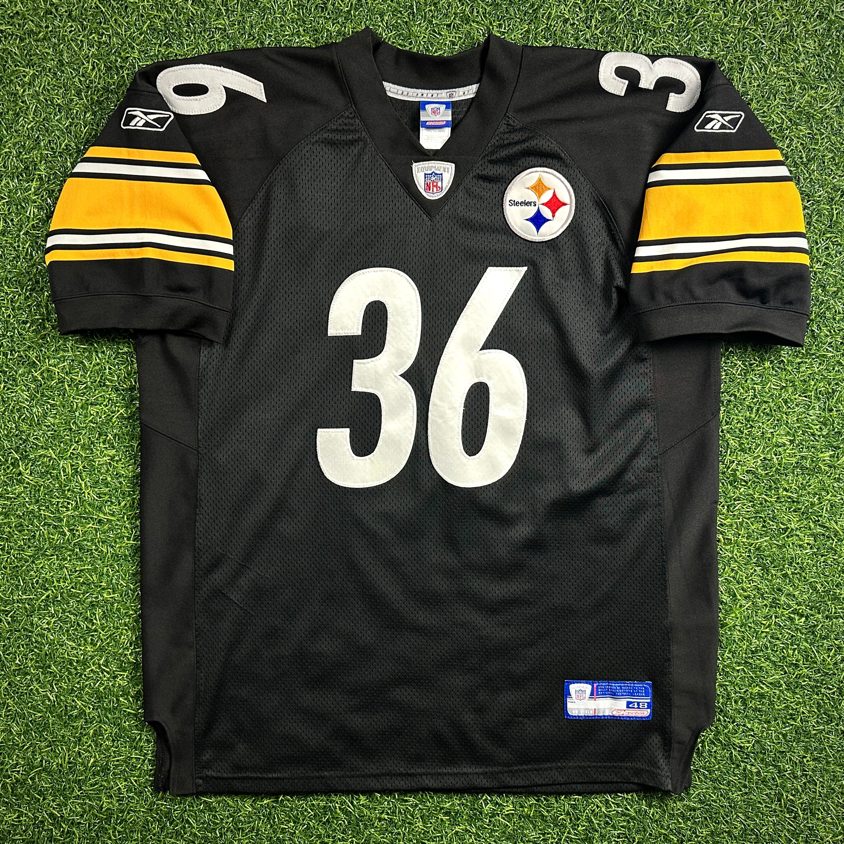 2003 Reebok NFL Authentic Jersey Pittsburgh Steelers Jerome Bettis Sz 48 Vintage