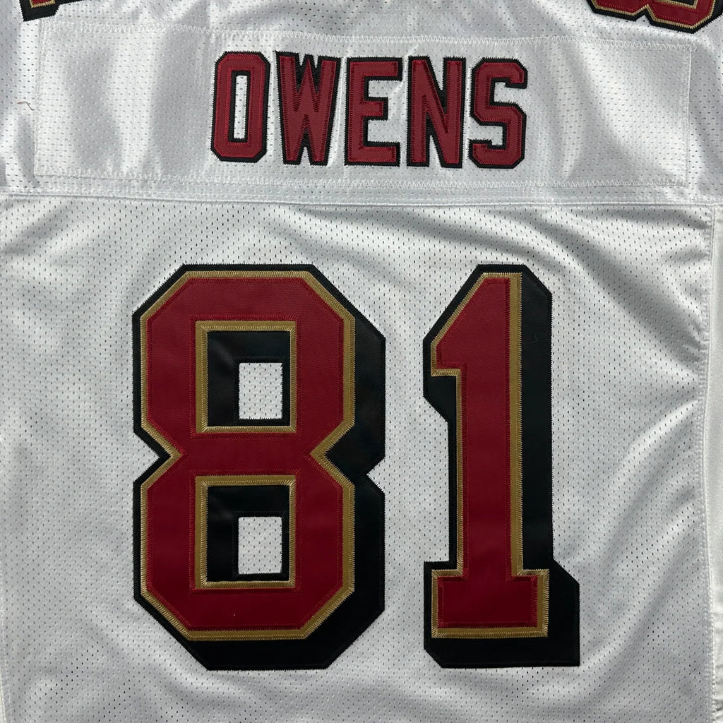 2003 Reebok NFL Authentic Jersey San Francisco 49ers Terrell Owens Sz. 48 White Vintage