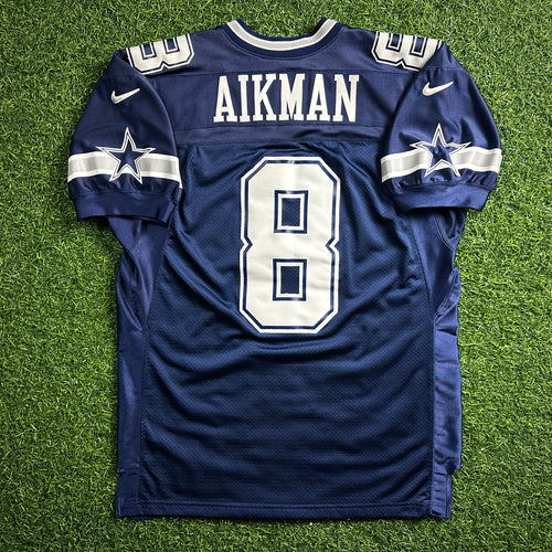 2000 Nike NFL Authentic Jersey Dallas Cowboys Troy Aikman Sz 48 Tom Landry Patch