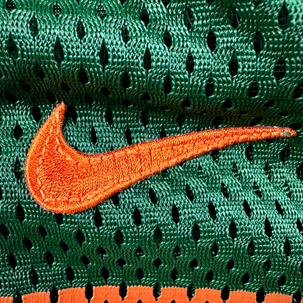 1999 Nike NCAA Game-Used Jersey Miami Hurricanes Jermell Weaver Sz. 48 Set 1