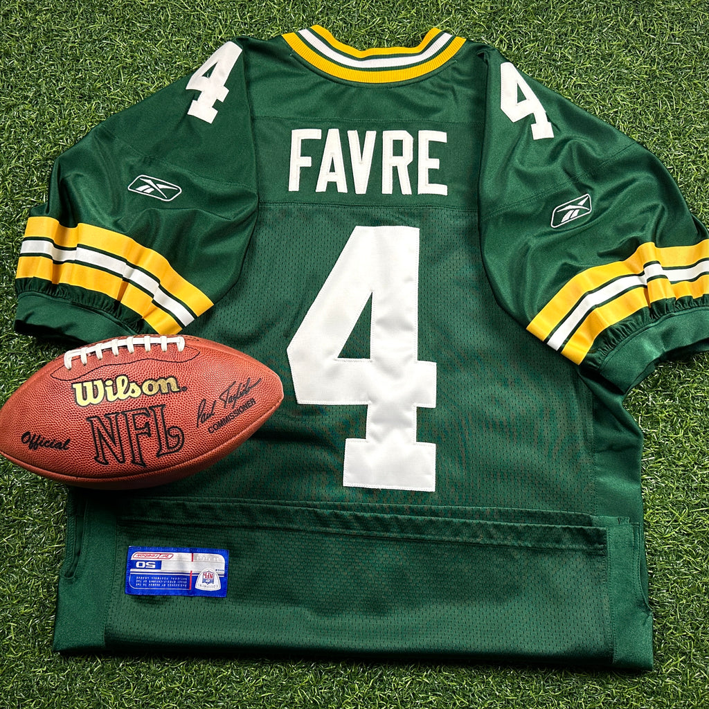 2003 Reebok NFL Authentic Jersey Green Bay Packers Brett Favre Sz. 50 Lambeau Patch