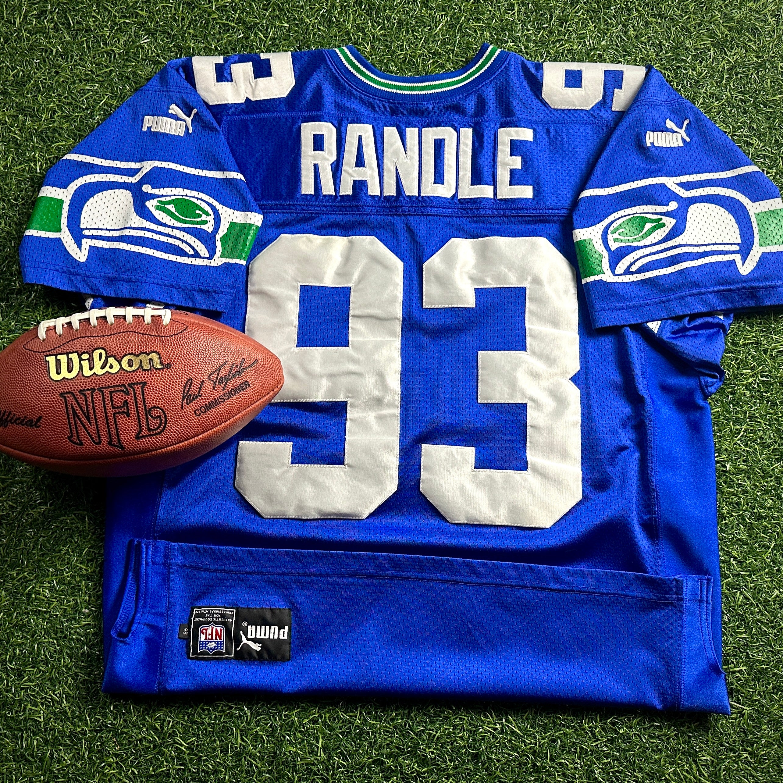 Puma NFL Authentic Jersey Seattle Seahawks John Randle Throwback Sz. 48