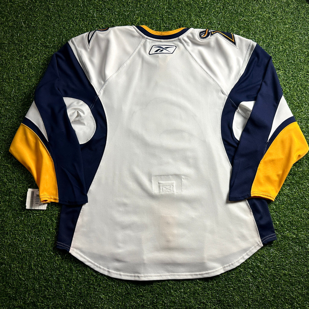 New! 2007/08 Reebok NHL Team-Issued Jersey Buffalo Sabres Sz. 56 White Slug MiC