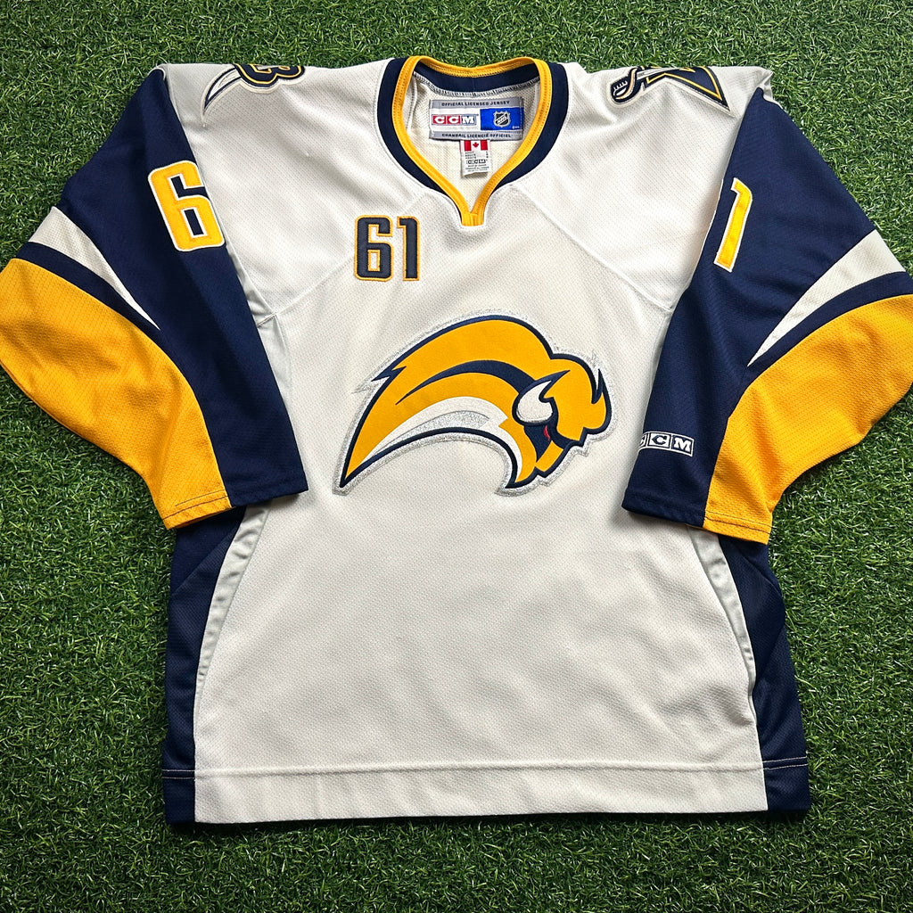2006 CCM NHL Jersey Buffalo Sabres Maxim Afinogenov Sz. L Slug Vintage White