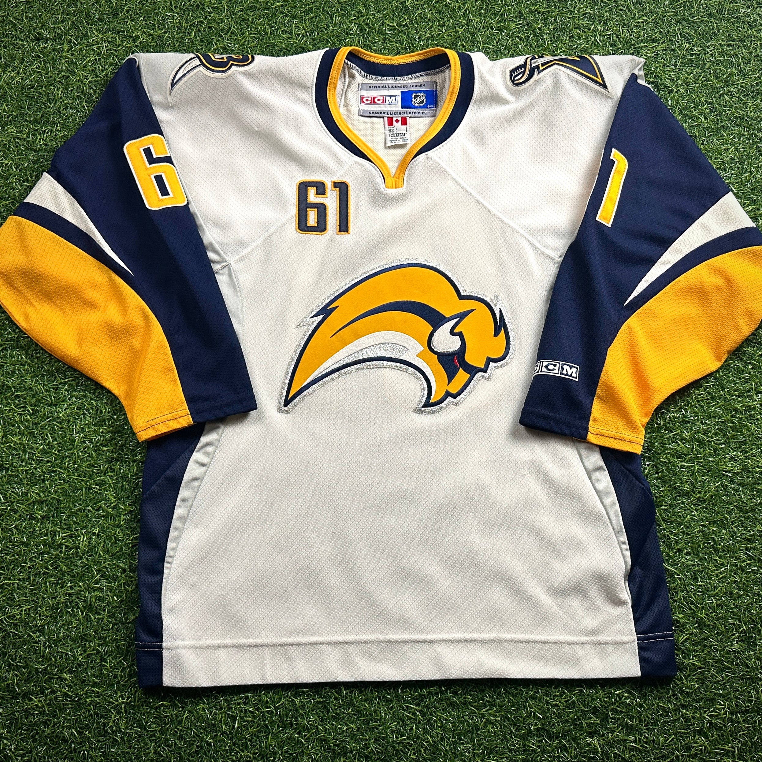 2006 CCM NHL Jersey Buffalo Sabres Maxim Afinogenov Sz. L Slug Vintage White