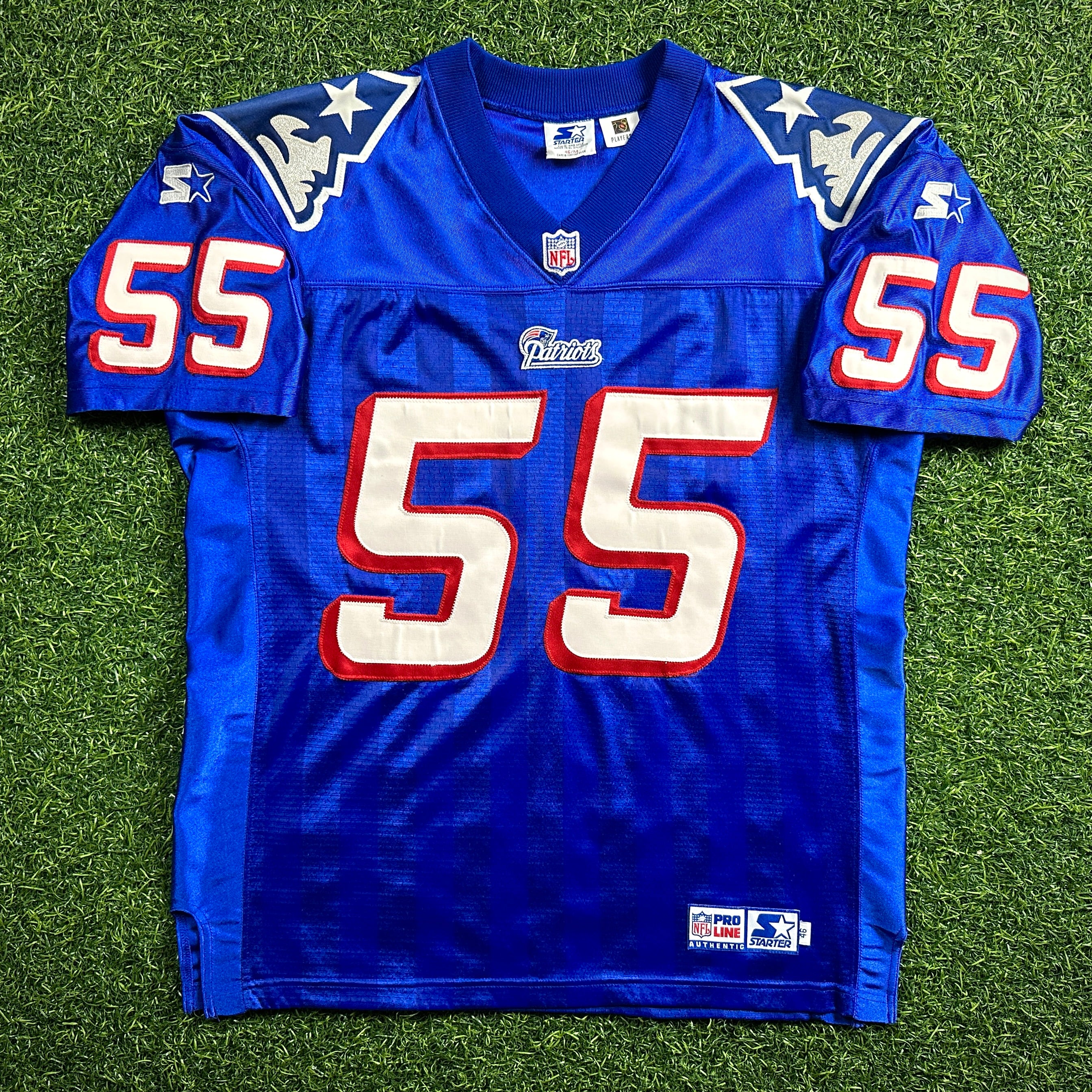 1995 Starter NFL Pro Line Jersey New England Patriots Willie McGinest Sz. 46 VTG