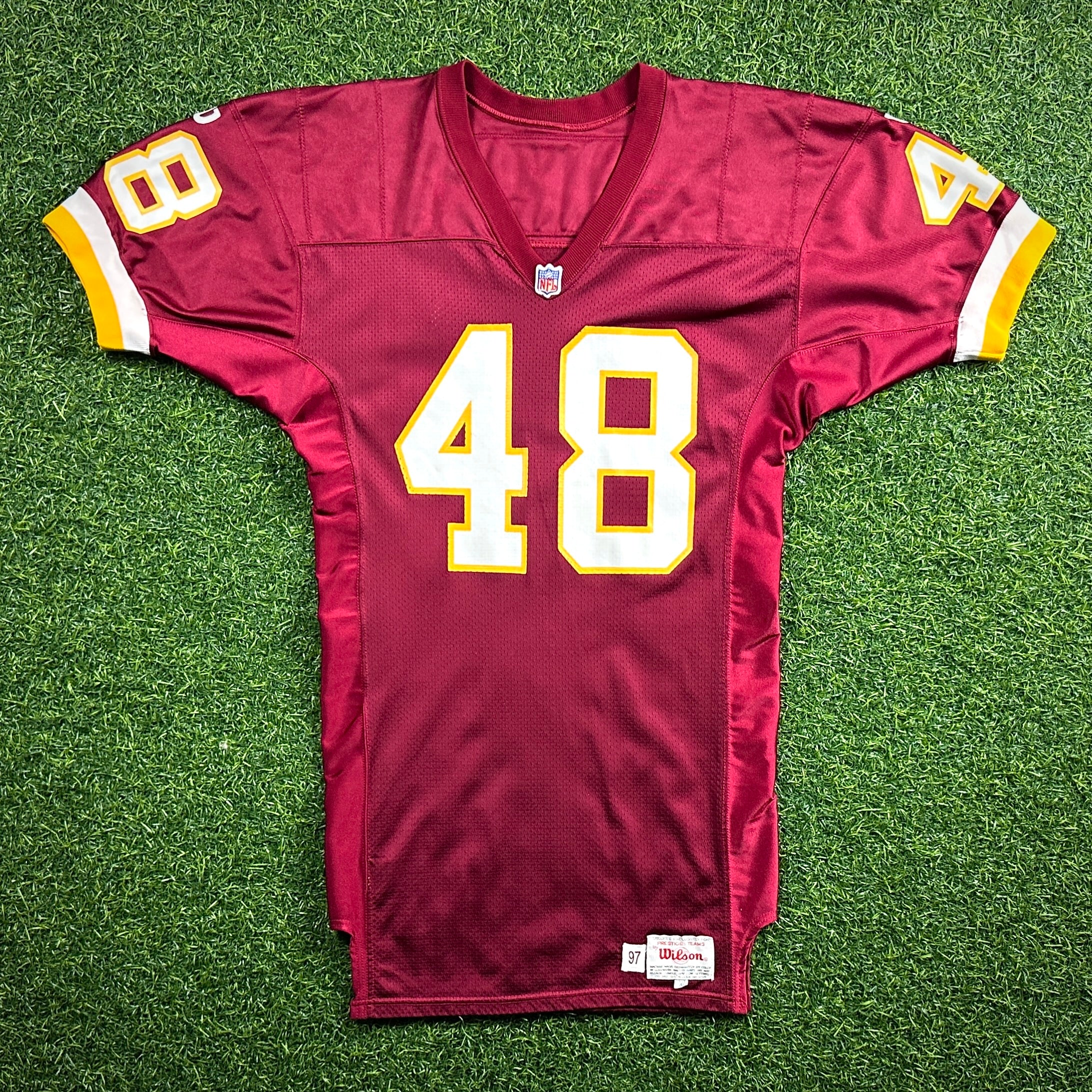 1997 Wilson NFL Game Issued Jersey Washington Redskins Stephen Davis Autograph