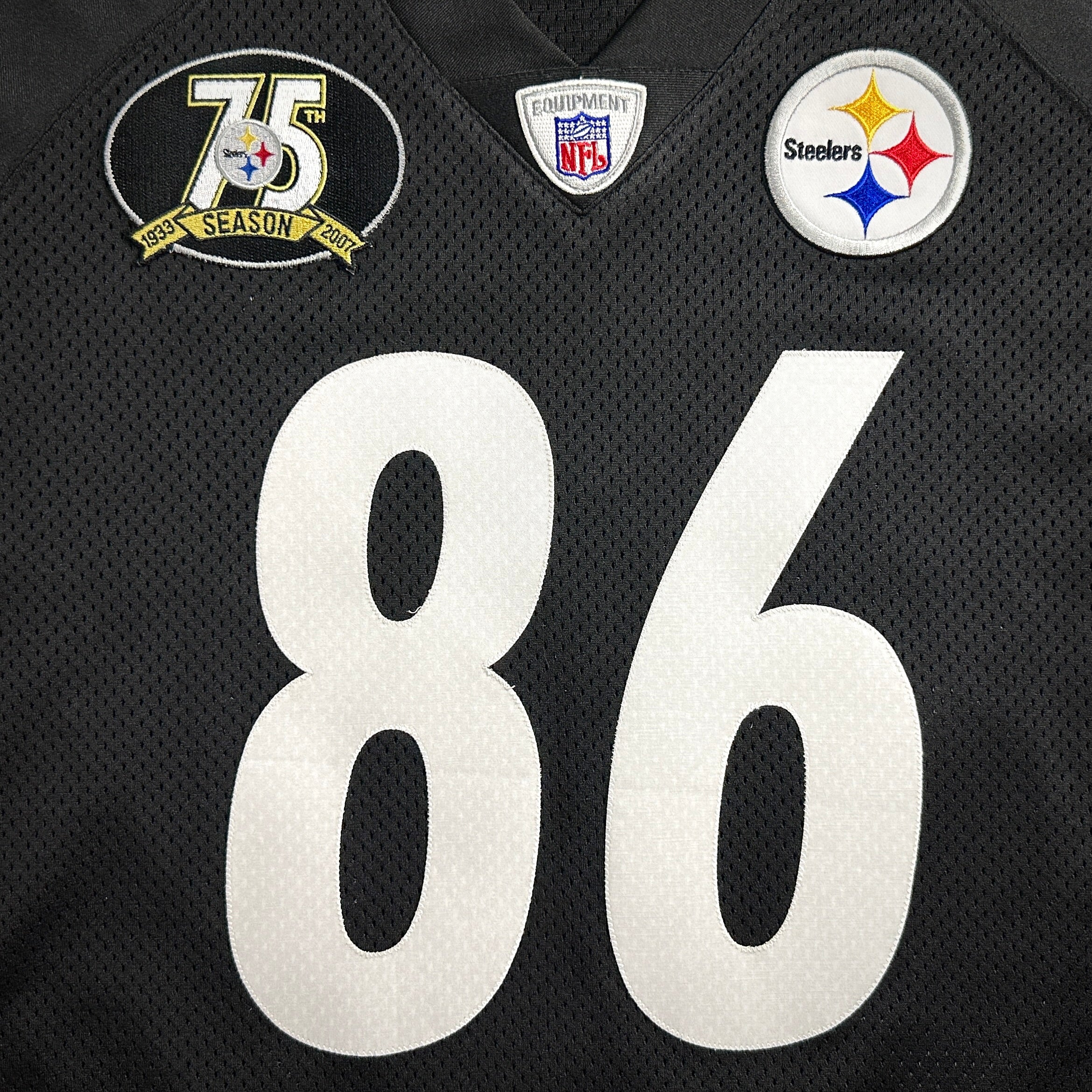 2007 Reebok NFL Authentic Jersey Pittsburgh Steelers Hines Ward Sz. 52 75th Anniversary