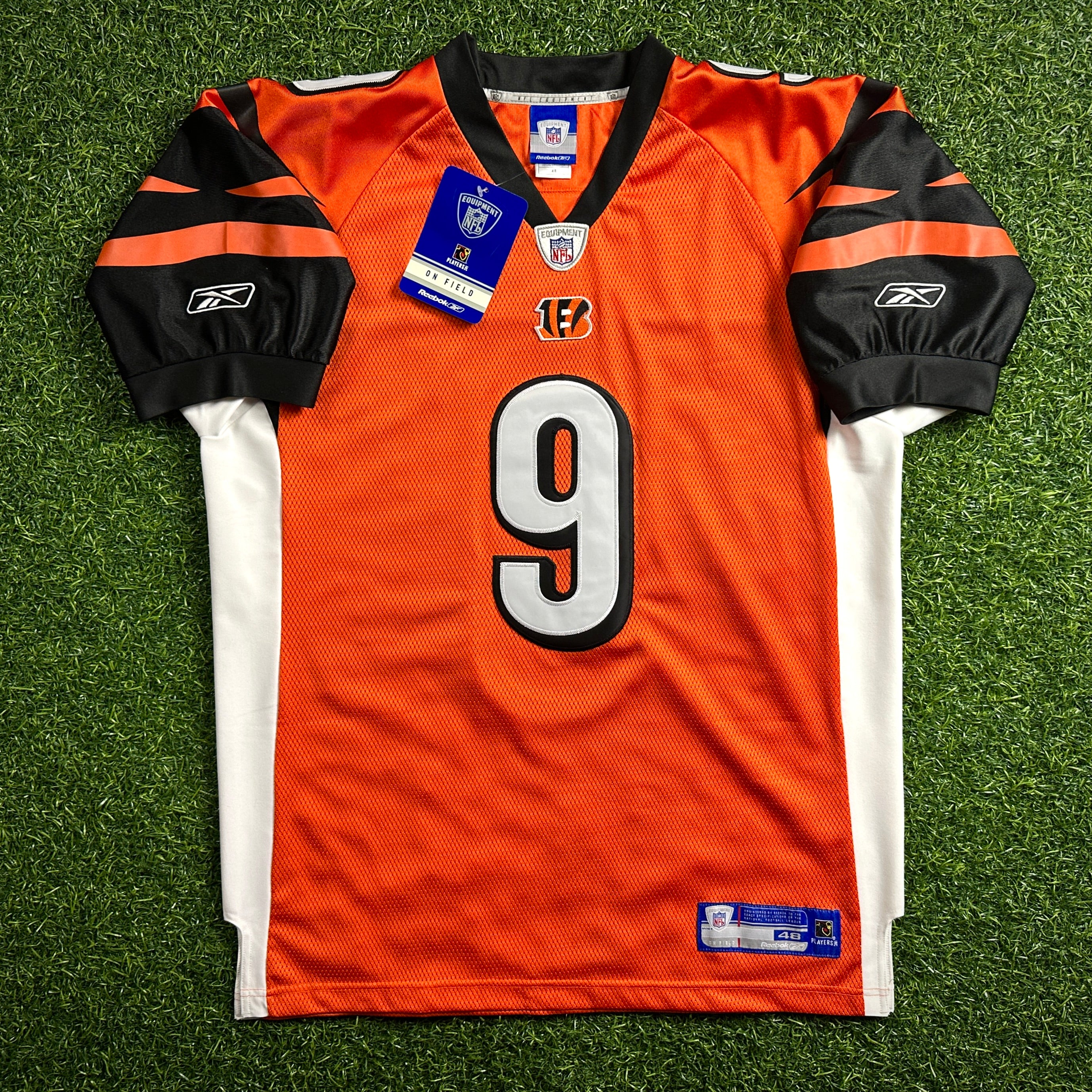 New! 2005 Reebok NFL Authentic Jersey Cincinnati Bengals Carson Palmer Sz. 48 Vintage
