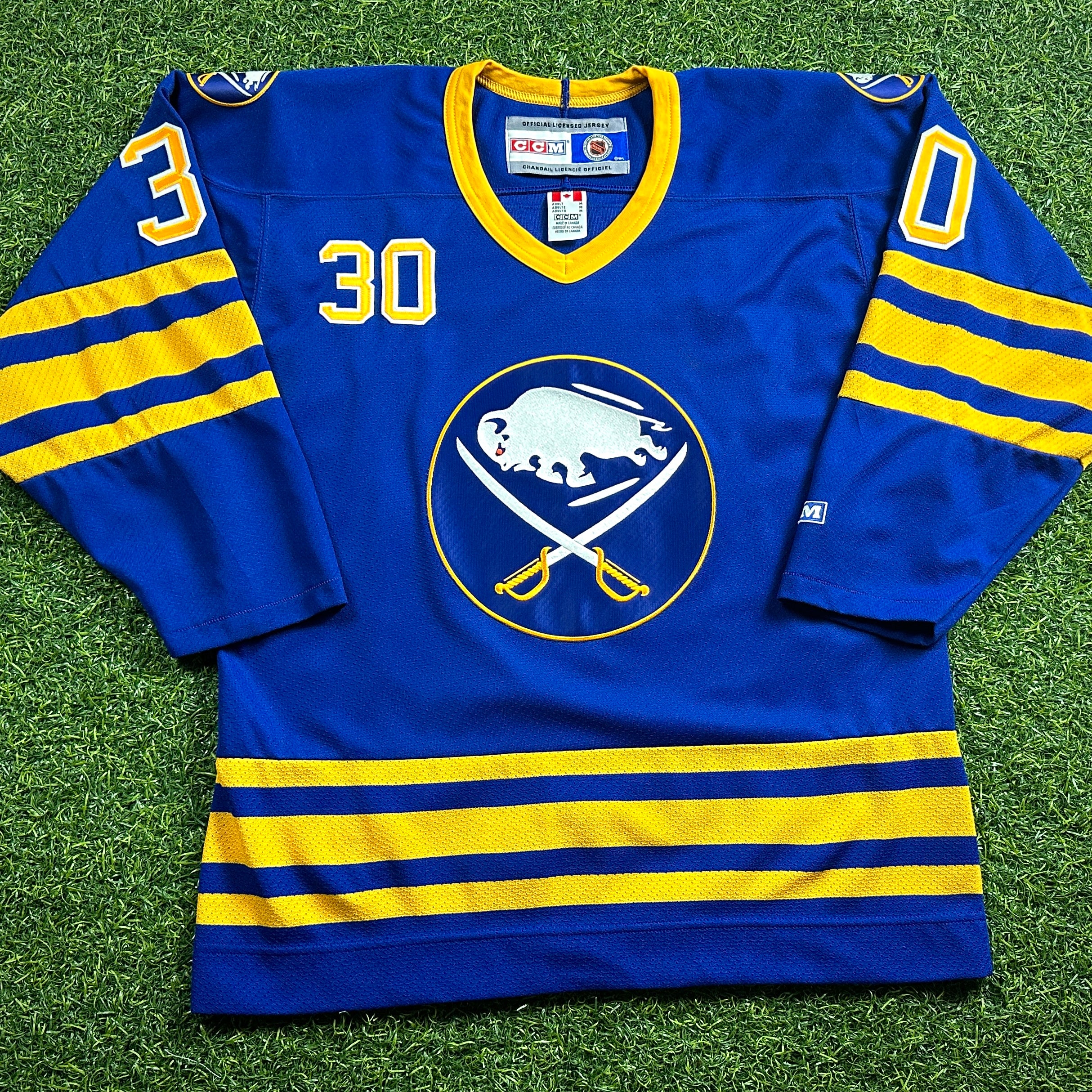 2006 CCM NHL Buffalo Sabres Alternate Jersey Ryan Miller Sz M Vintage MiC