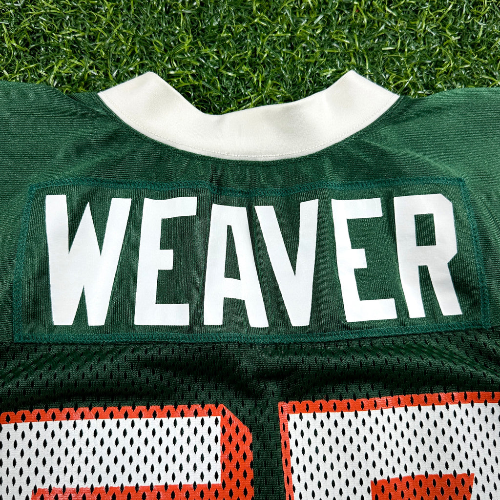 1999 Nike NCAA Game-Used Jersey Miami Hurricanes Jermell Weaver Sz. 48 Set 1
