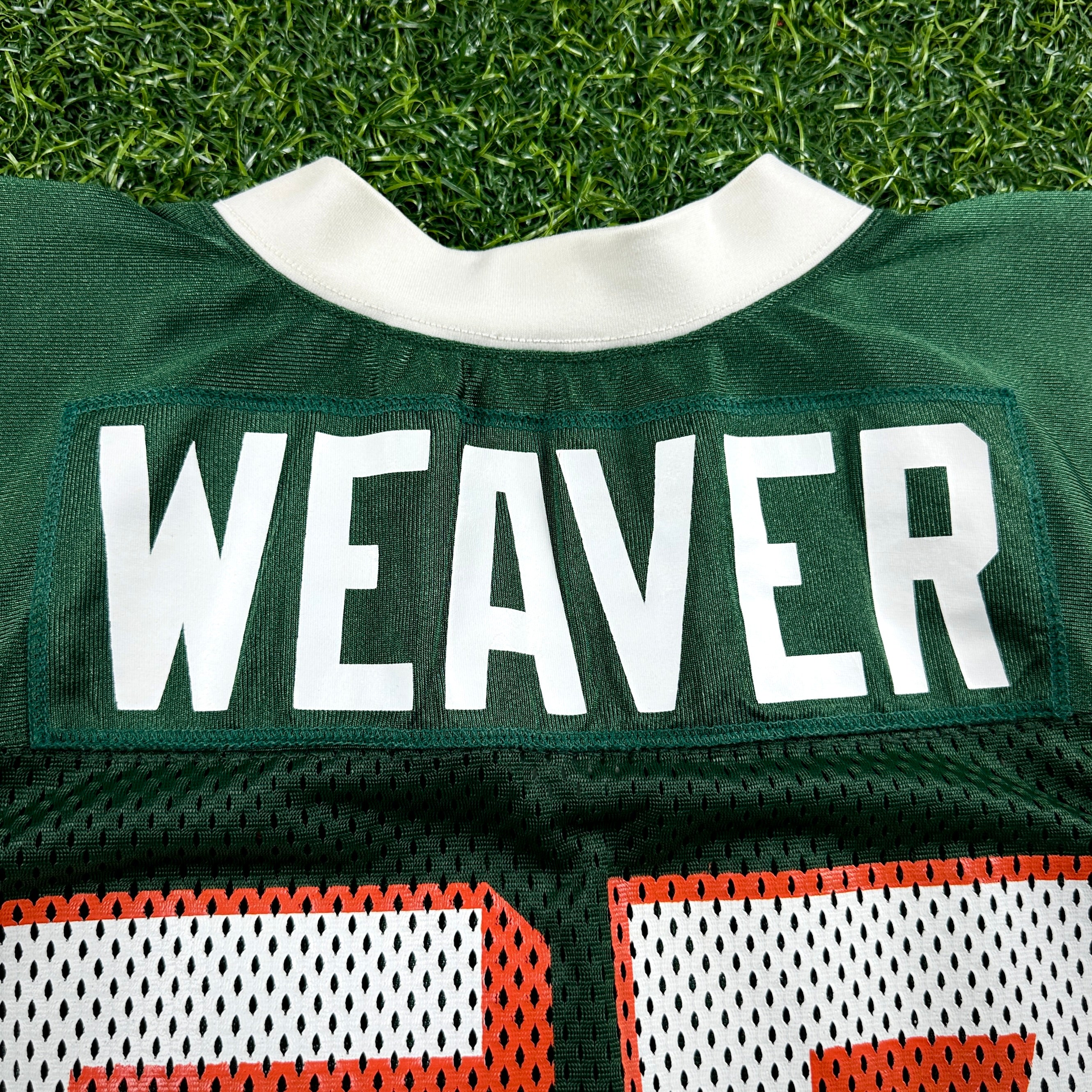 1999 Nike NCAA Game-Used Jersey Miami Hurricanes Jermell Weaver Sz. 48 Set 1