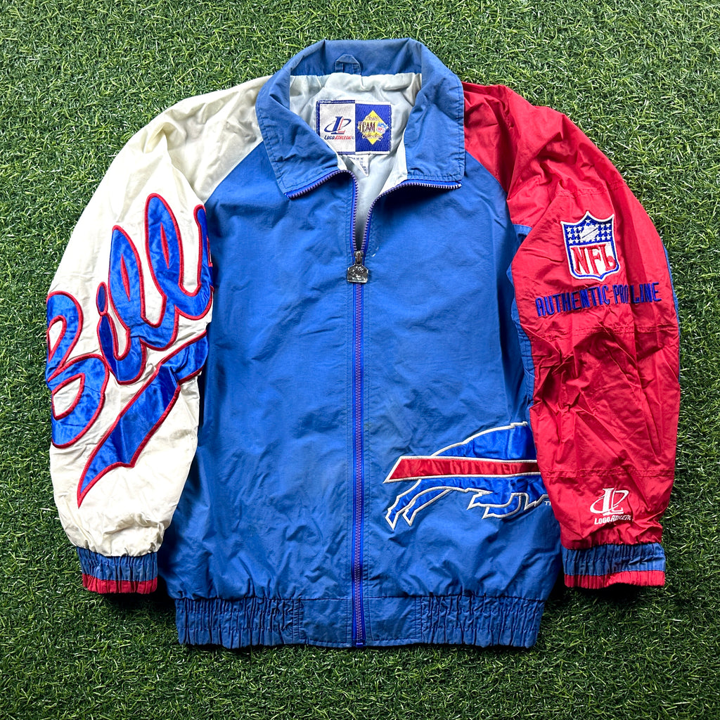 1997 Logo Athletic NFL Pro Line Lightweight Jacket Buffalo Bills Sz. M Vintage