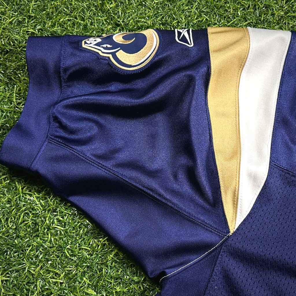 2004 Reebok NFL Authentic Jersey St. Louis Rams Marshall Faulk Sz 52 Vintage HOF