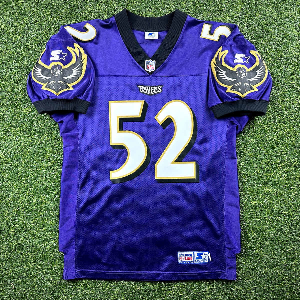 1998 Starter NFL Pro Line Authentic Jersey Baltimore Ravens Ray Lewis Sz. 46 L