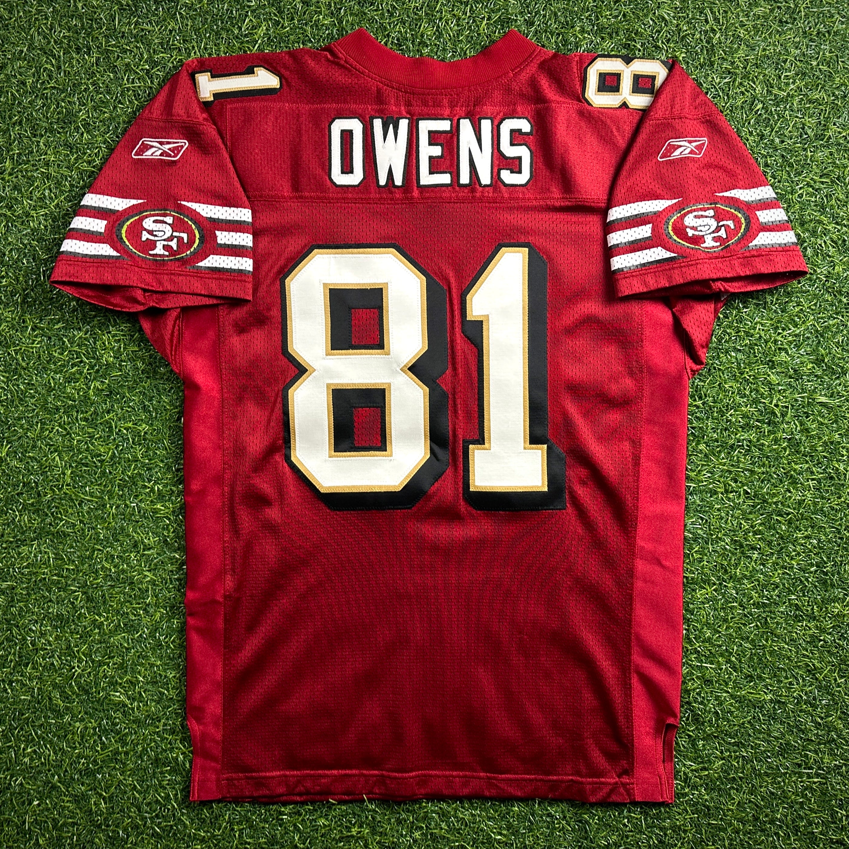 2002 Reebok NFL Authentic Jersey San Francisco 49ers Terrell Owens Sz 48 Vintage