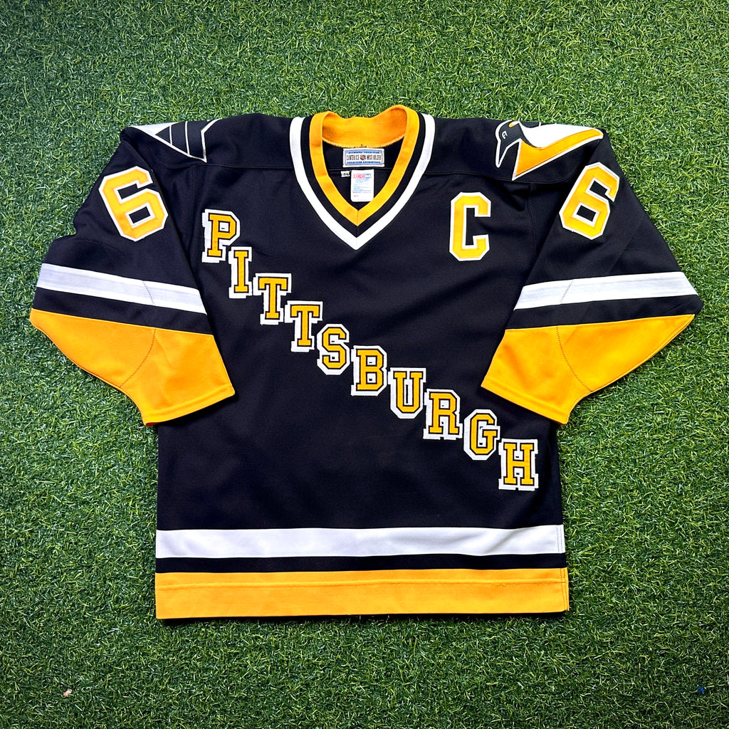 1994 CCM NHL Center Ice Authentic Jersey Pittsburgh Penguins Mario Lemieux Sz. 48 Vintage