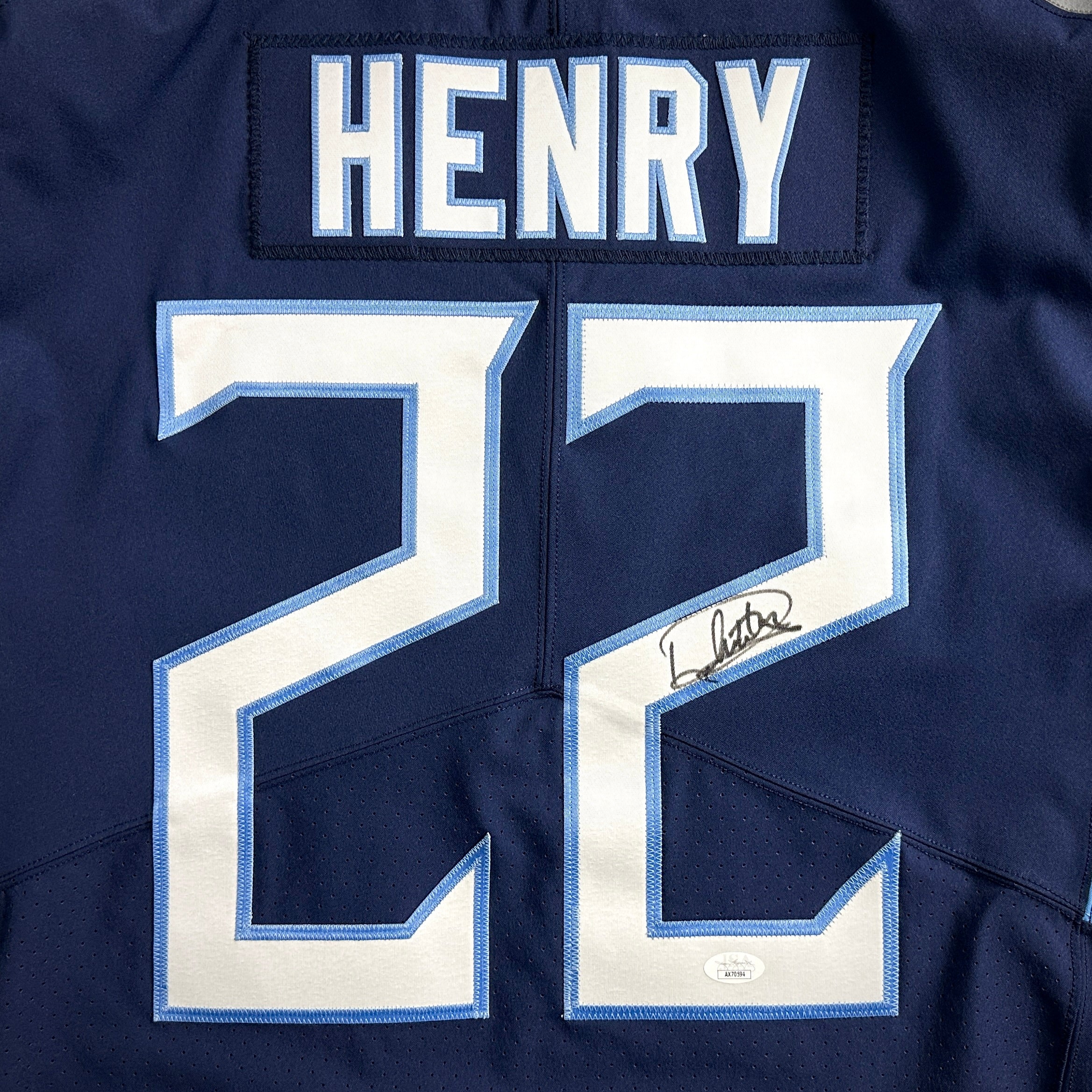 2021 Nike NFL Authentic Jersey Tennessee Titans Derrick Henry Autograph JSA
