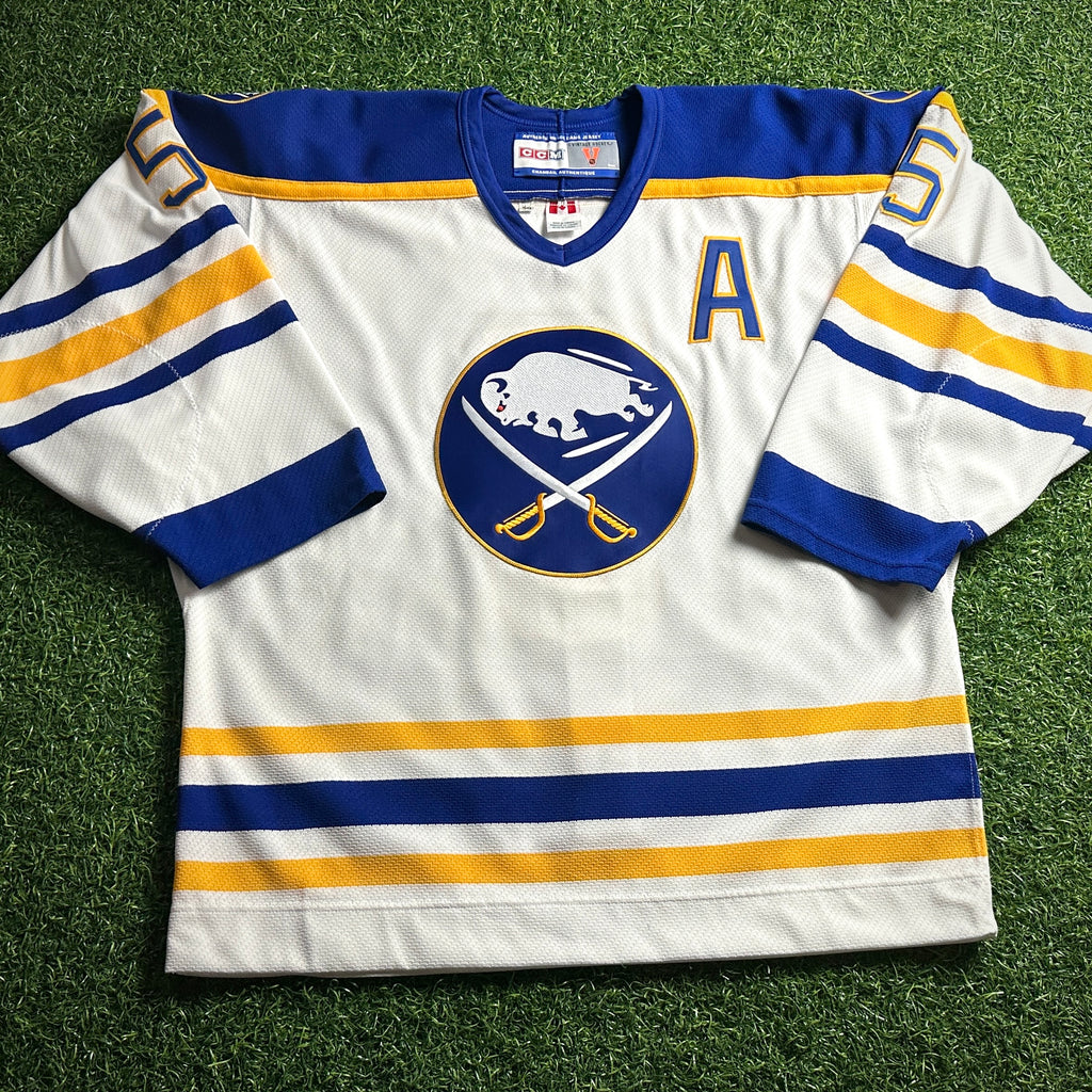 CCM NHL On-Ice Authentic 1988 Jersey Buffalo Sabres Mike Ramsey Sz. 50 Throwback