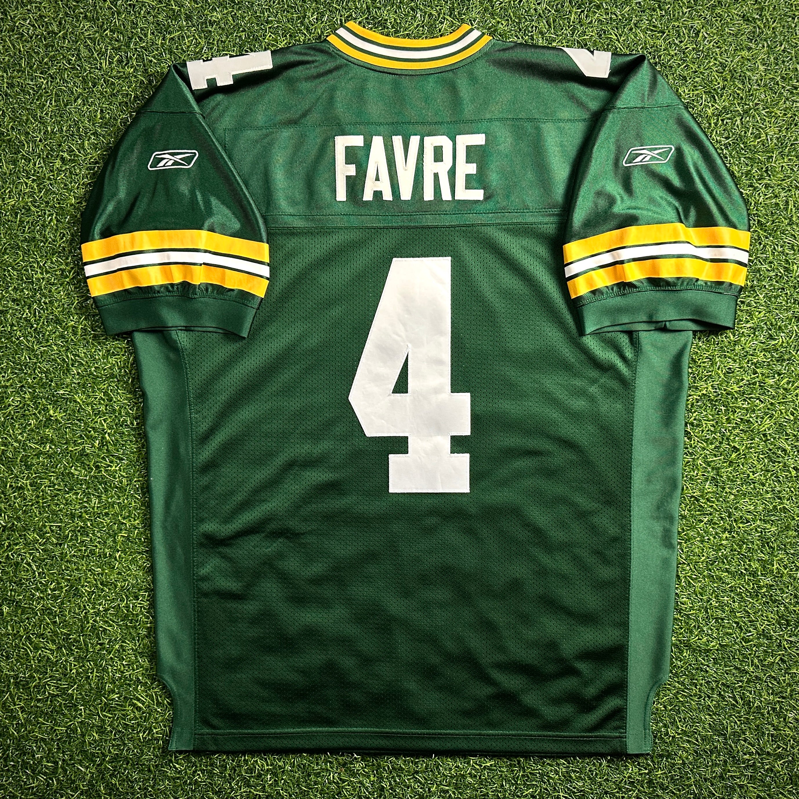 Reebok NFL Authentic Jersey Green Bay Packers Brett Favre Sz. 52 Vintage