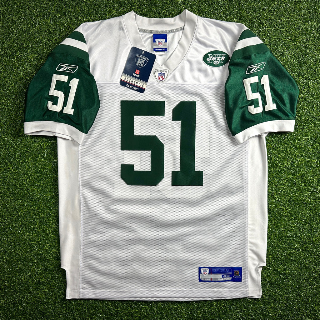 New! 2007 Reebok NFL Authentic Jersey New York Jets Jonathan Vilma Sz. 48 NWT