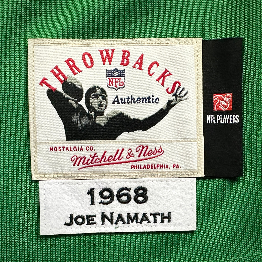 New! Mitchell & Ness AFL 1968 Authentic Throwback Jersey New York Jets Joe Namath Sz. 40 (M)