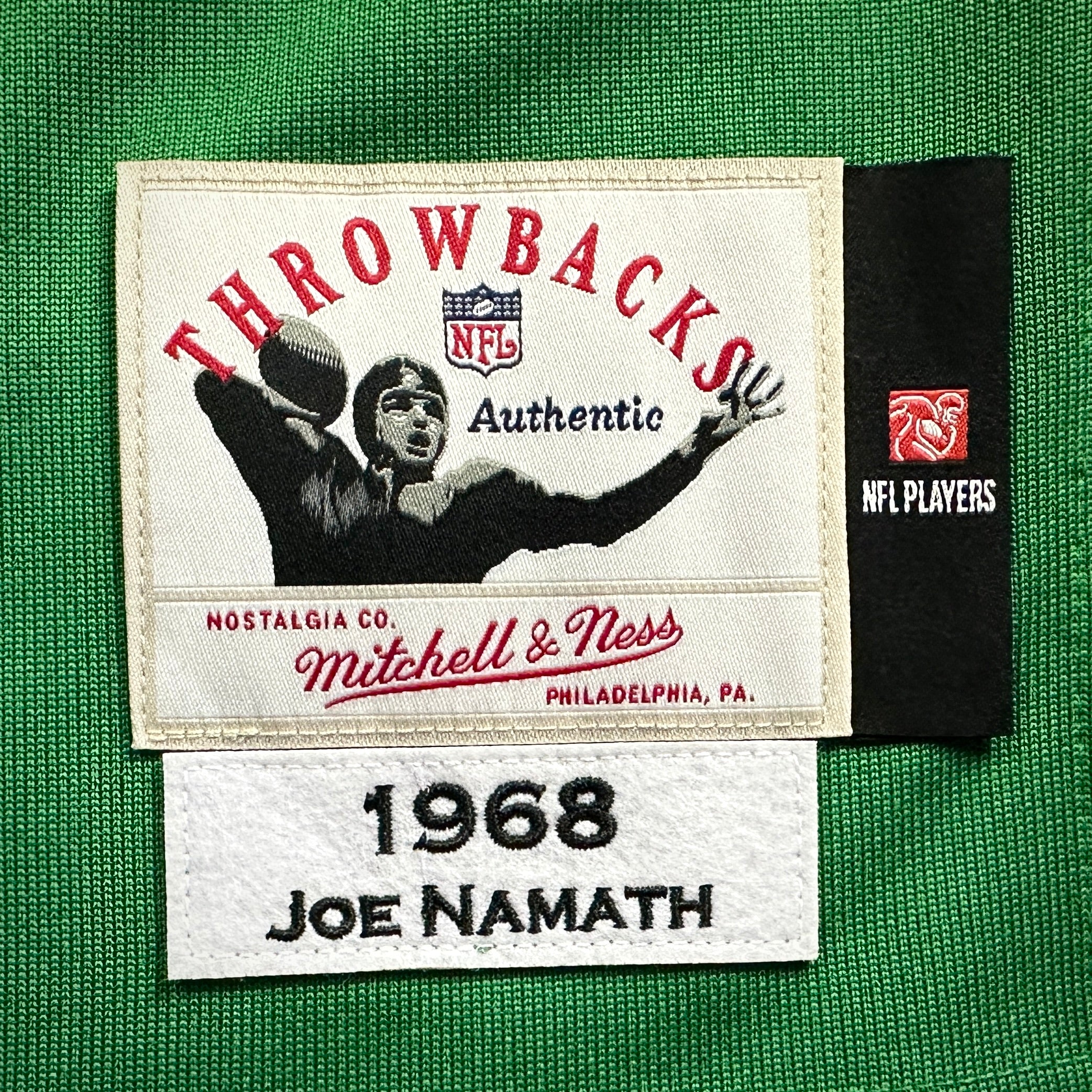 New! Mitchell & Ness AFL 1968 Authentic Throwback Jersey New York Jets Joe Namath Sz. 40 (M)