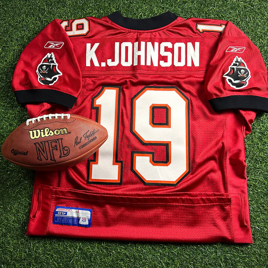 2002 Reebok NFL Authentic Jersey Tampa Bay Buccaneers Keyshawn Johnson Sz. 48 Super Bowl XXXVII
