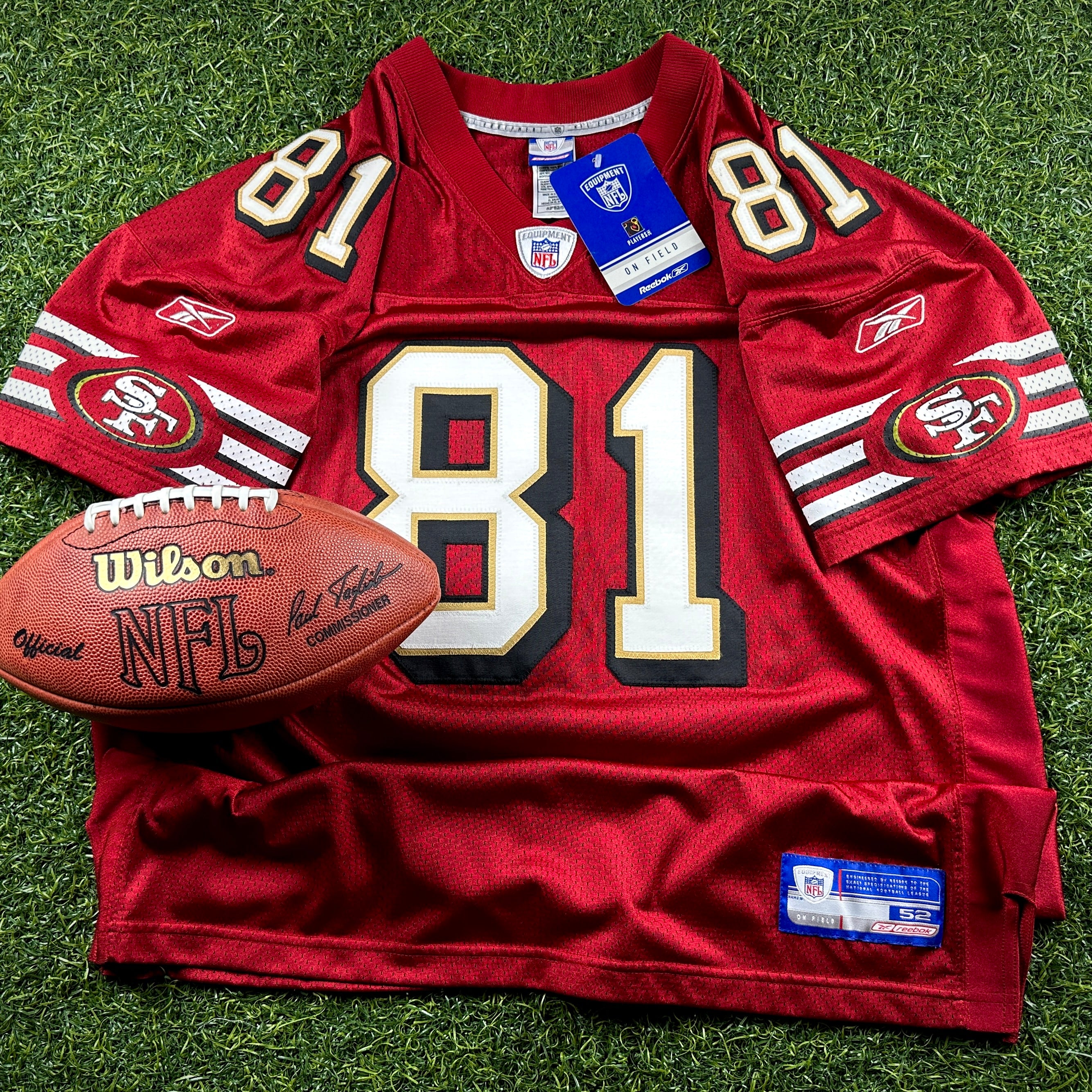 New! 2002 Reebok NFL Authentic Jersey San Francisco 49ers Terrell Owens Sz 52