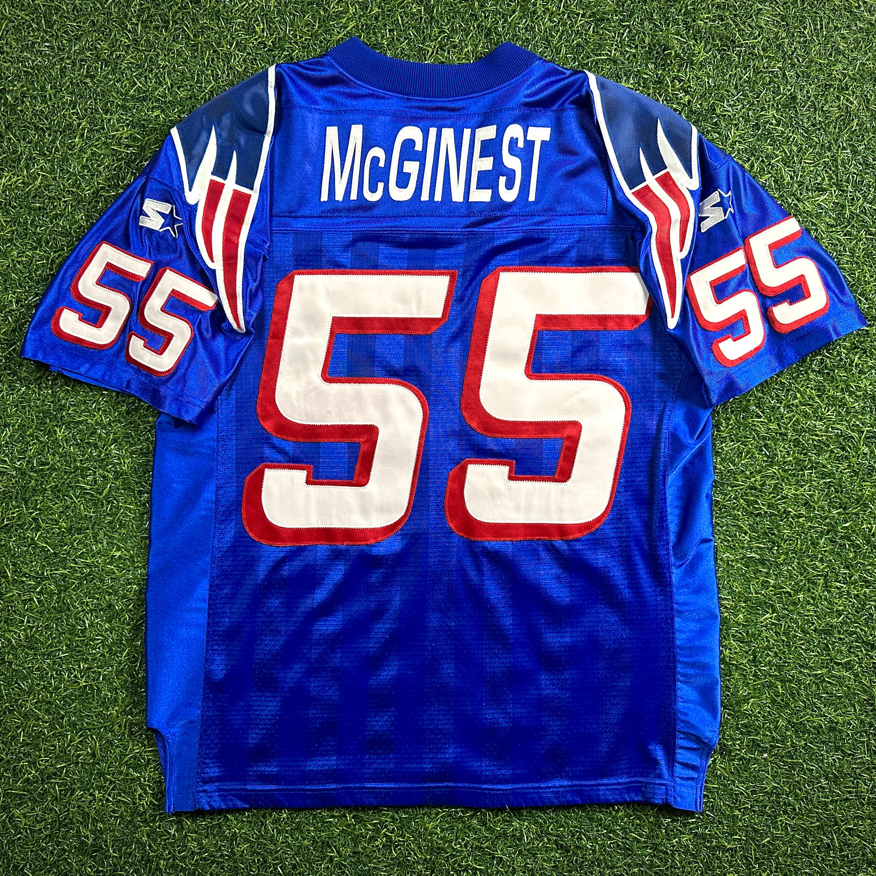 1995 Starter NFL Pro Line Jersey New England Patriots Willie McGinest Sz. 46 VTG