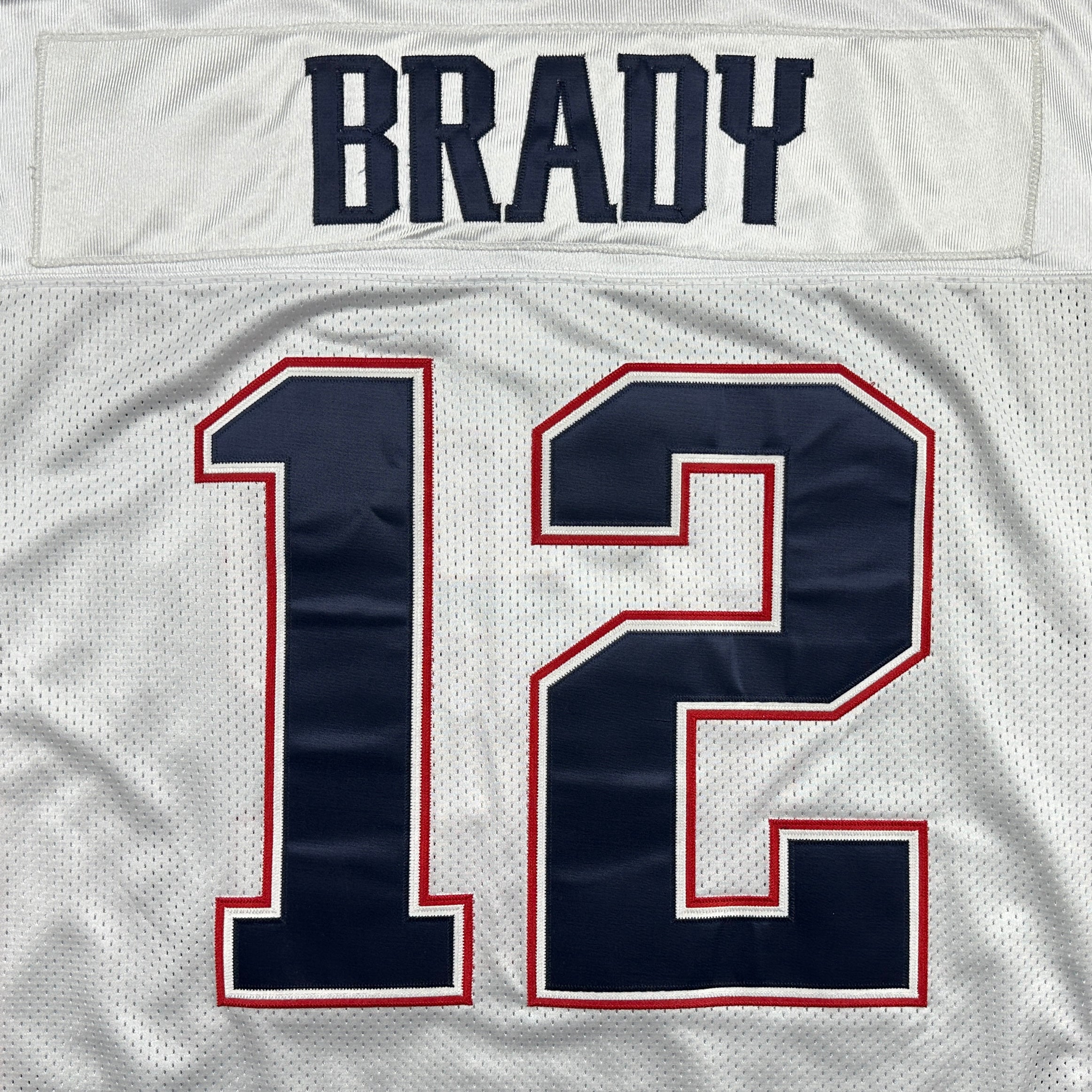 2011 Reebok NFL Authentic White Jersey New England Patriots Tom Brady Sz. 50