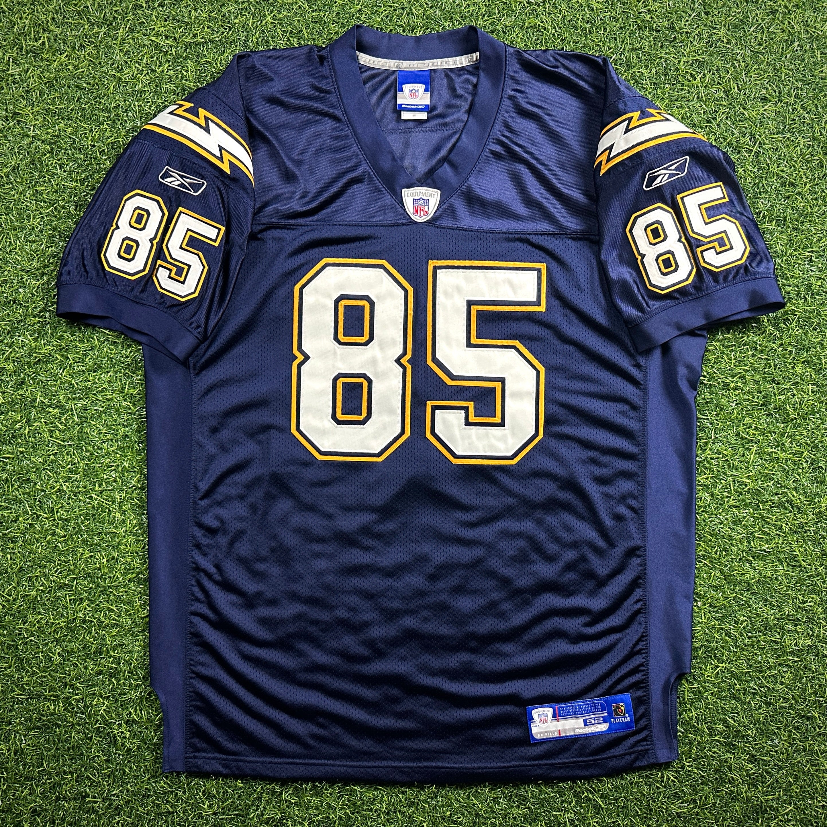 2006 Reebok NFL Authentic Jersey San Diego Chargers Jersey Antonio Gates Sz. 52 Throwback