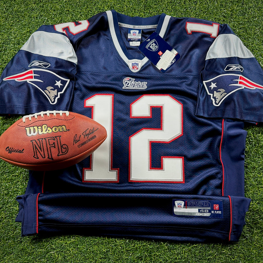 New! 2007 Reebok NFL Authentic Jersey New England Patriots Tom Brady Sz. 48 Vintage