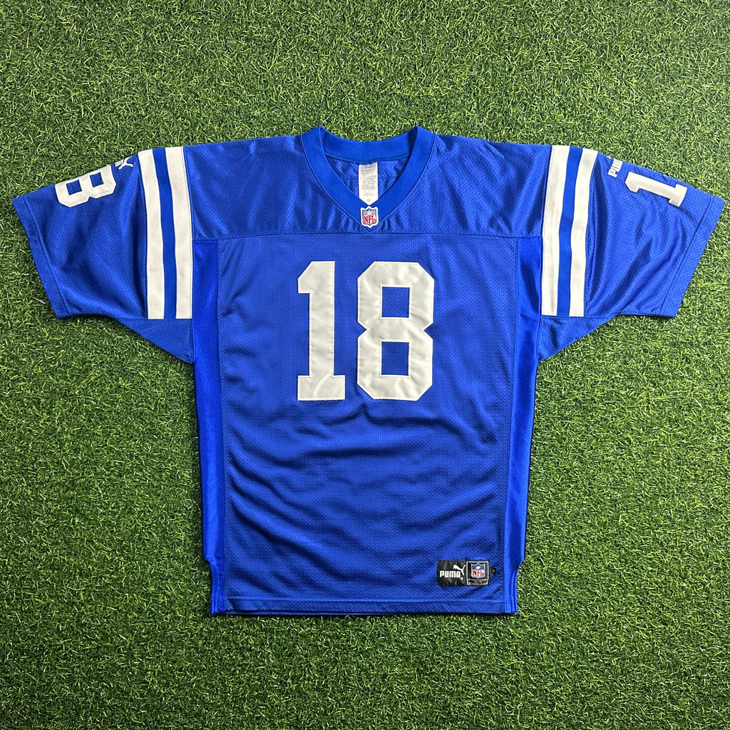 2000 Puma NFL Authentic Jersey Indianapolis Colts Peyton Manning Sz. 52 Vintage