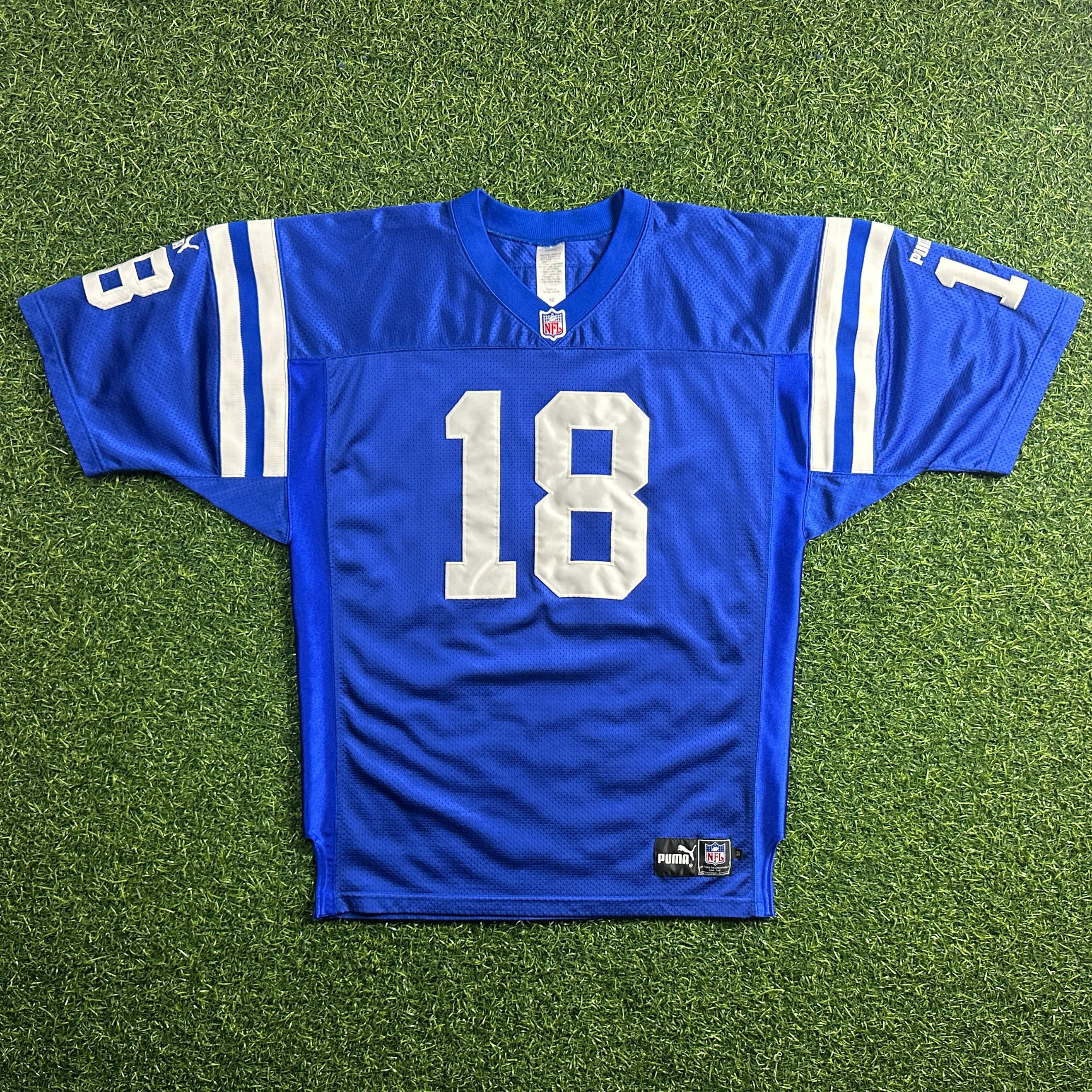 2000 Puma NFL Authentic Jersey Indianapolis Colts Peyton Manning Sz. 52 Vintage