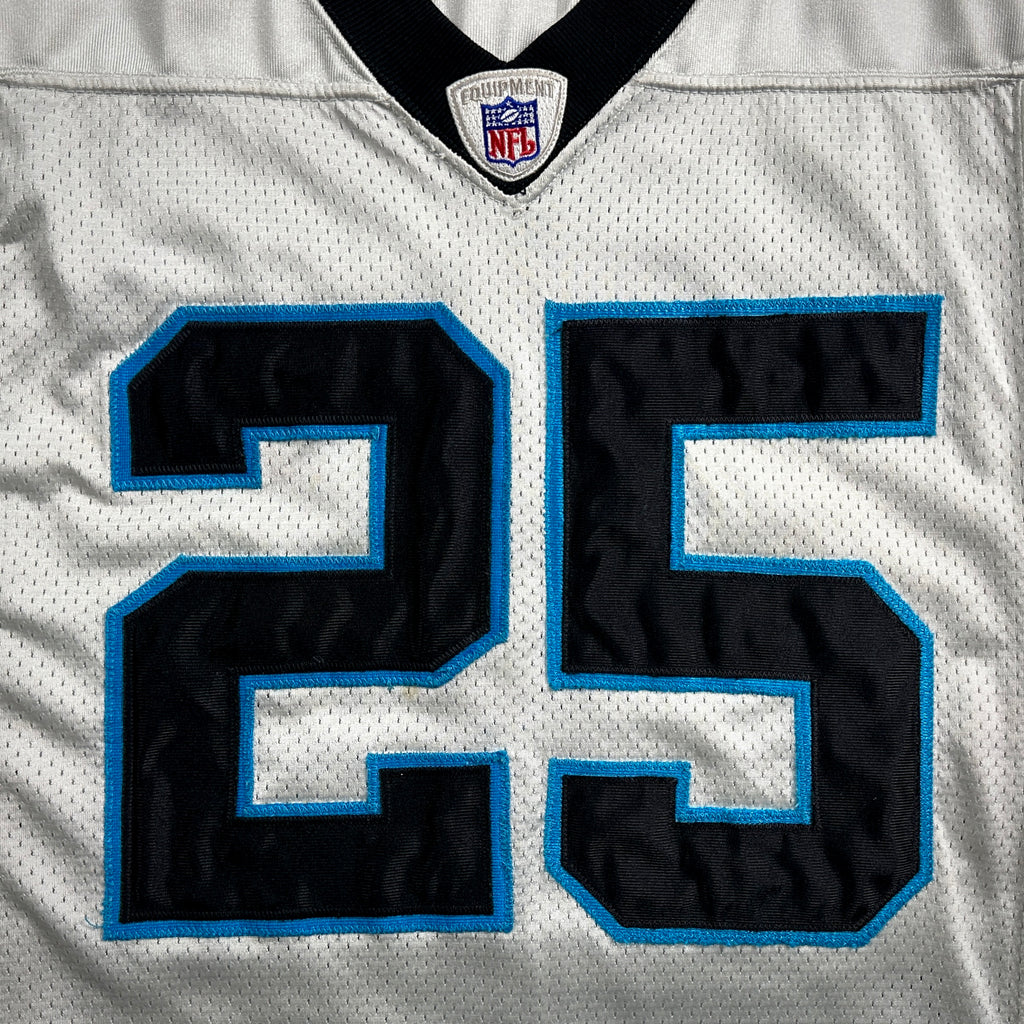 2004 Reebok NFL Game Used Worn Jersey Carolina Panthers Joey Harris Sz 40 Rookie