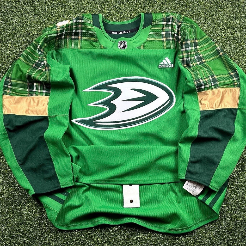 3/18/2018 Adidas NHL Team Issued Jersey Anaheim Mighty Ducks St Patrick’s Day 58
