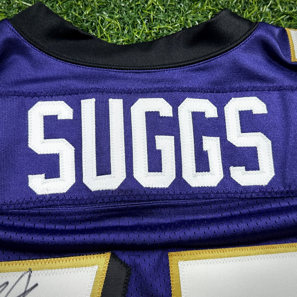 2011 Reebok NFL Authentic Team-Issued Game Jersey Baltimore Ravens Terrell Suggs Autograph PSA Cert