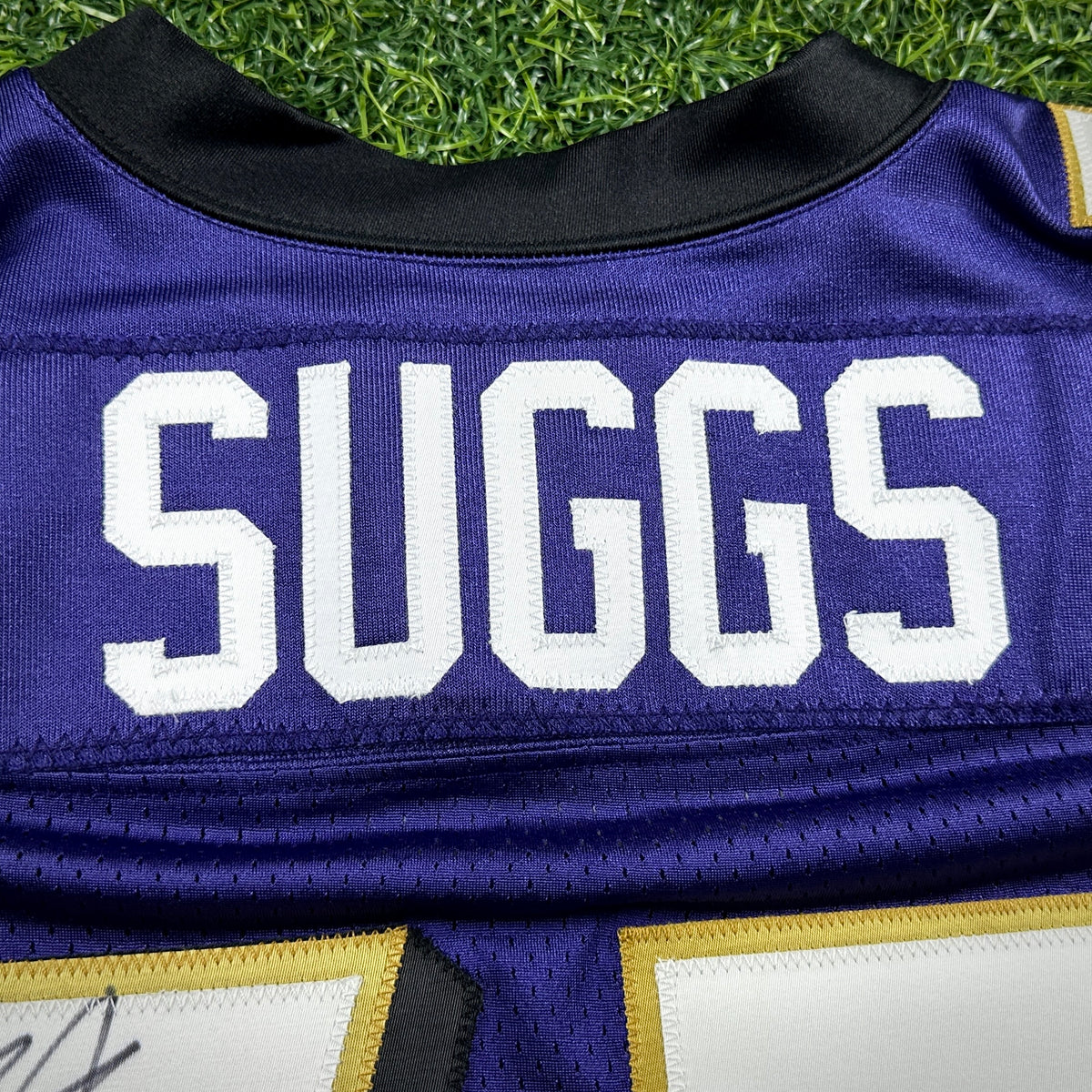 2011 Reebok NFL Authentic Team-Issued Game Jersey Baltimore Ravens Terrell Suggs Autograph PSA Cert