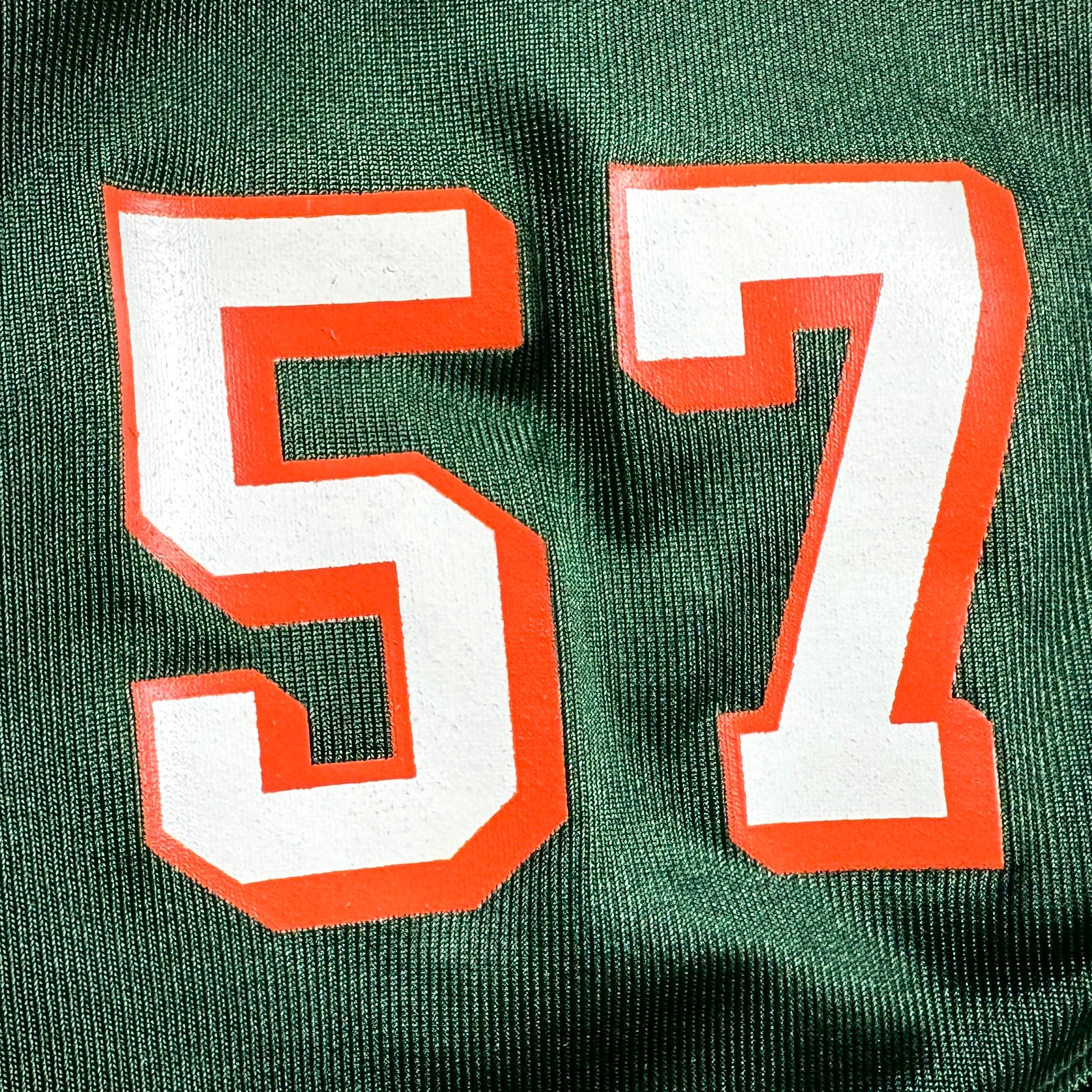 1999 Nike NCAA Game-Used Jersey Miami Hurricanes Jermell Weaver Sz. 48 Set 1