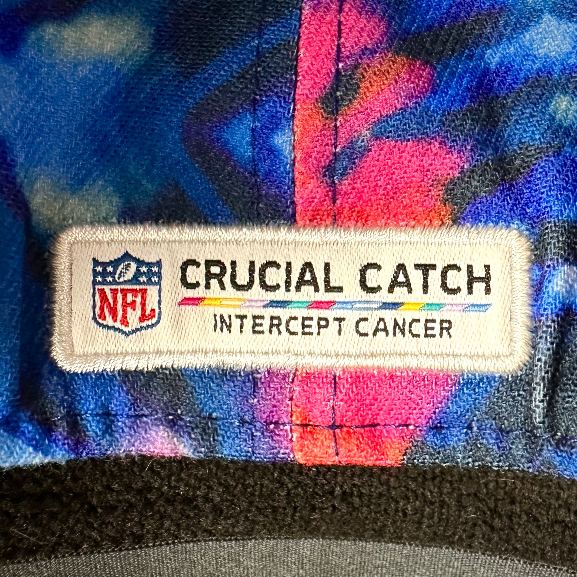 2018 New Era NFL Crucial Catch Hat Buffalo Bills Tie Dye Cancer Sz. M/L