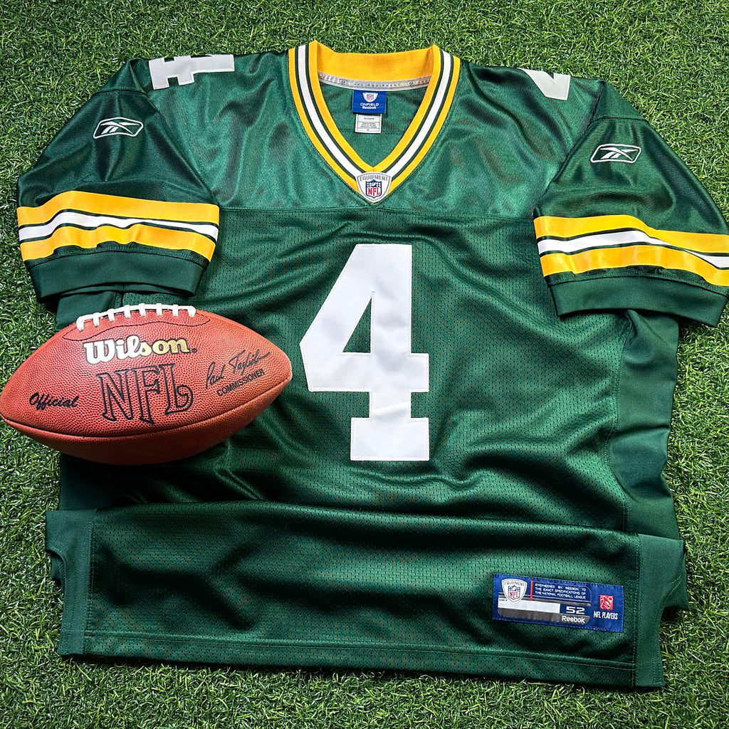 Reebok NFL Authentic Jersey Green Bay Packers Brett Favre Sz. 52 Vintage