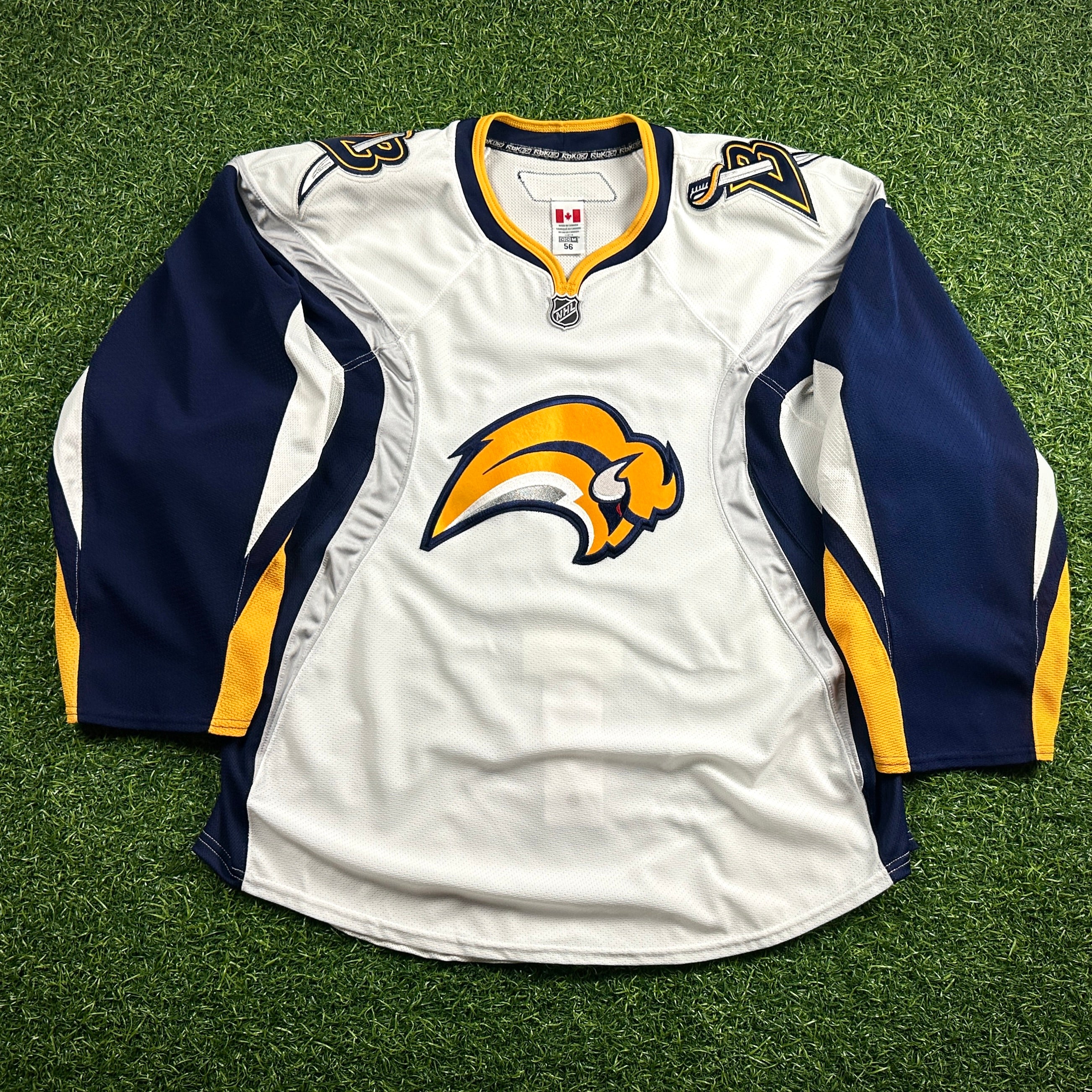 2007/08 Reebok NHL Team Issued Game Jersey Buffalo Sabres Sz. 56 MIC Throwback